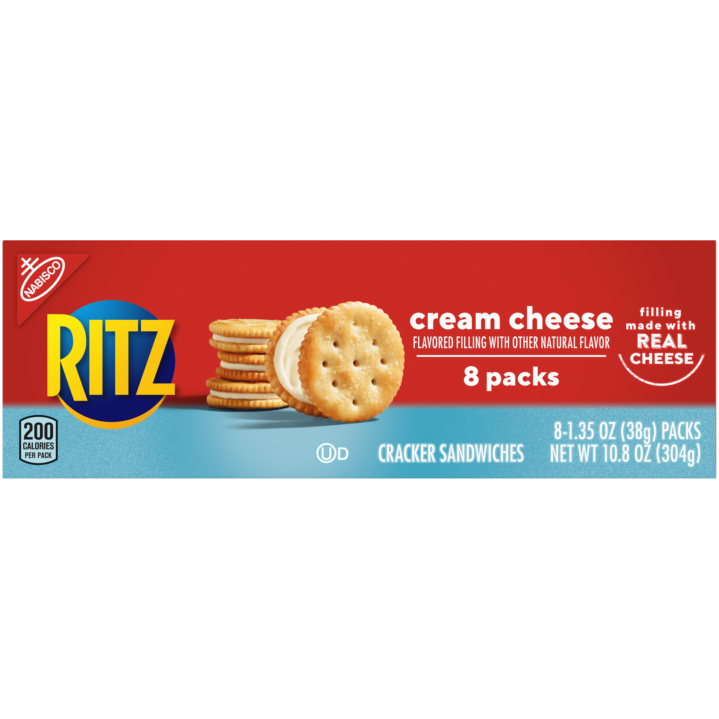 RITZ Cream Cheese Sandwich Crackers, 8 - 1.35 oz Packs-2