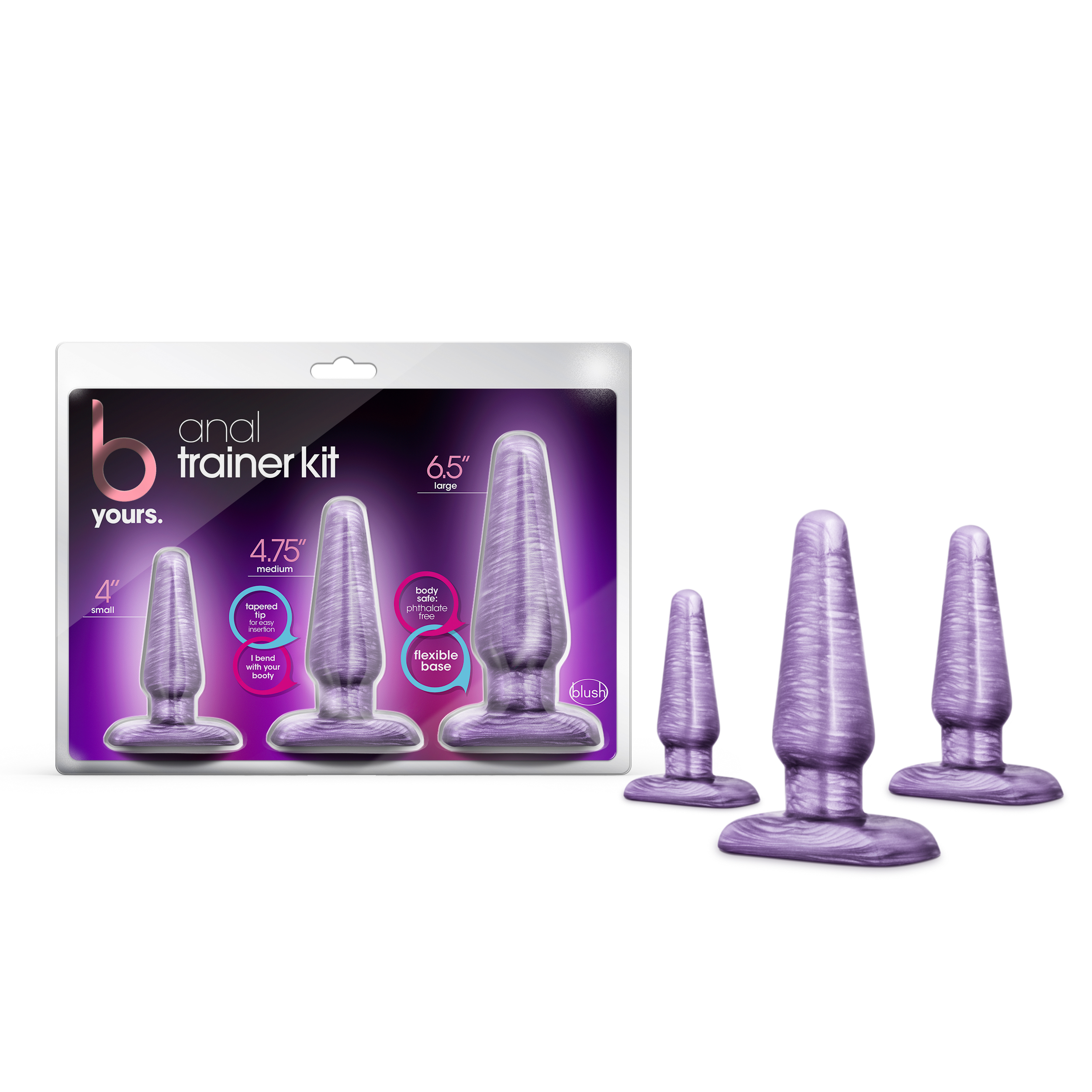 Blush B Yours Trainer Kit Purple Swirl Anal Plug