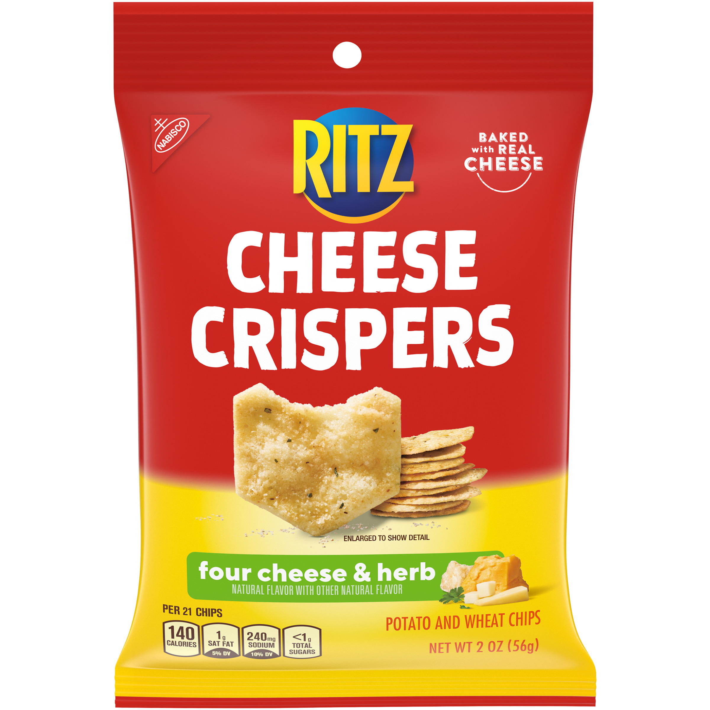 RITZ Cheese Crispers - Four Cheese and Herb Single Serve 24/2 OZ