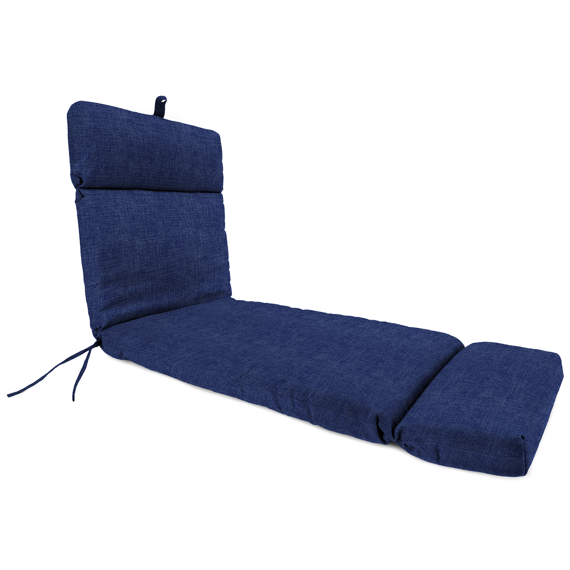 New Outdoor Patio Chaise Lounge Chair Cushion with Ties 72" x 22", UV Treated - Picture 11 of 13