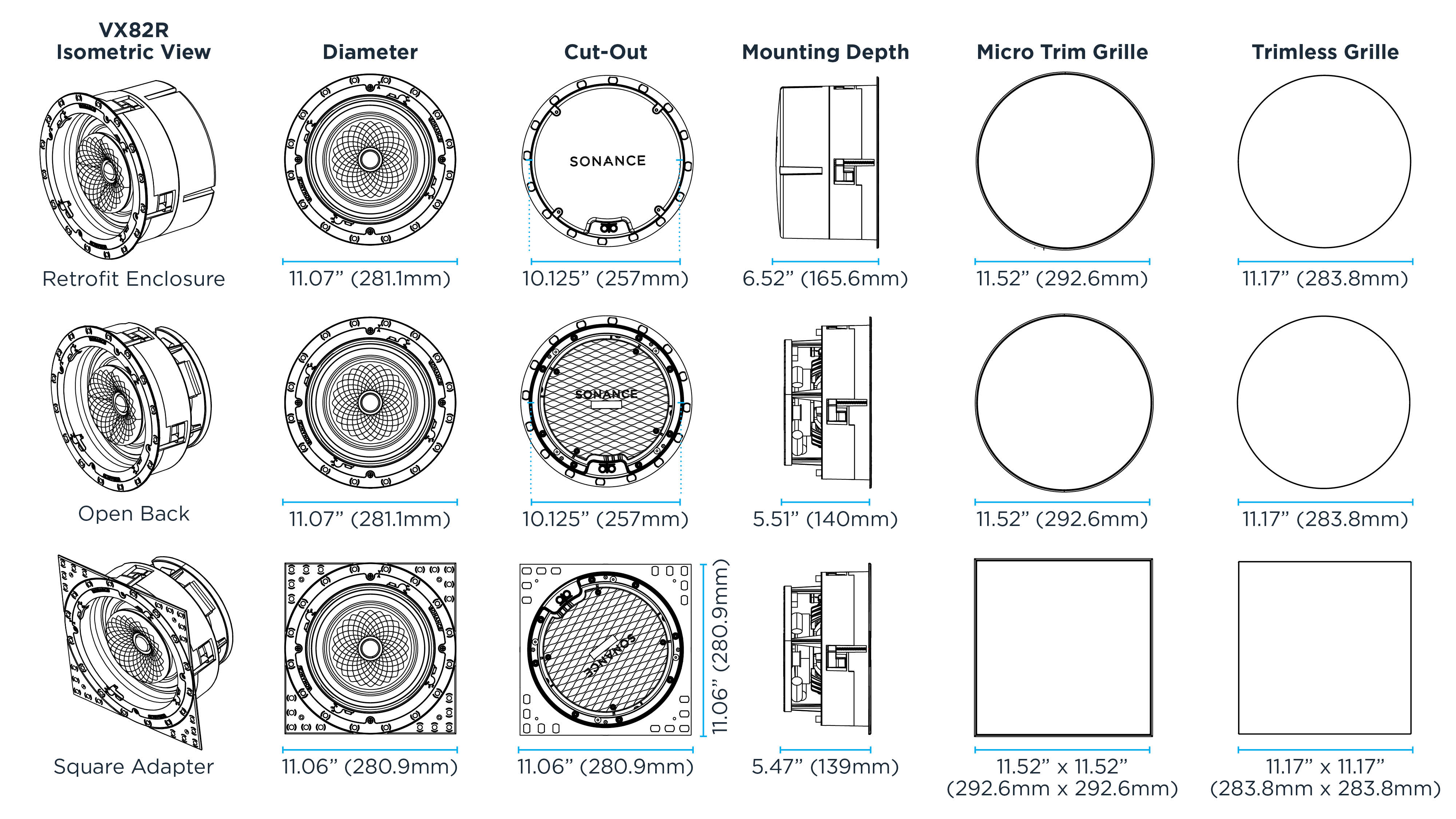 Module-VX82R Dimensional Drawings