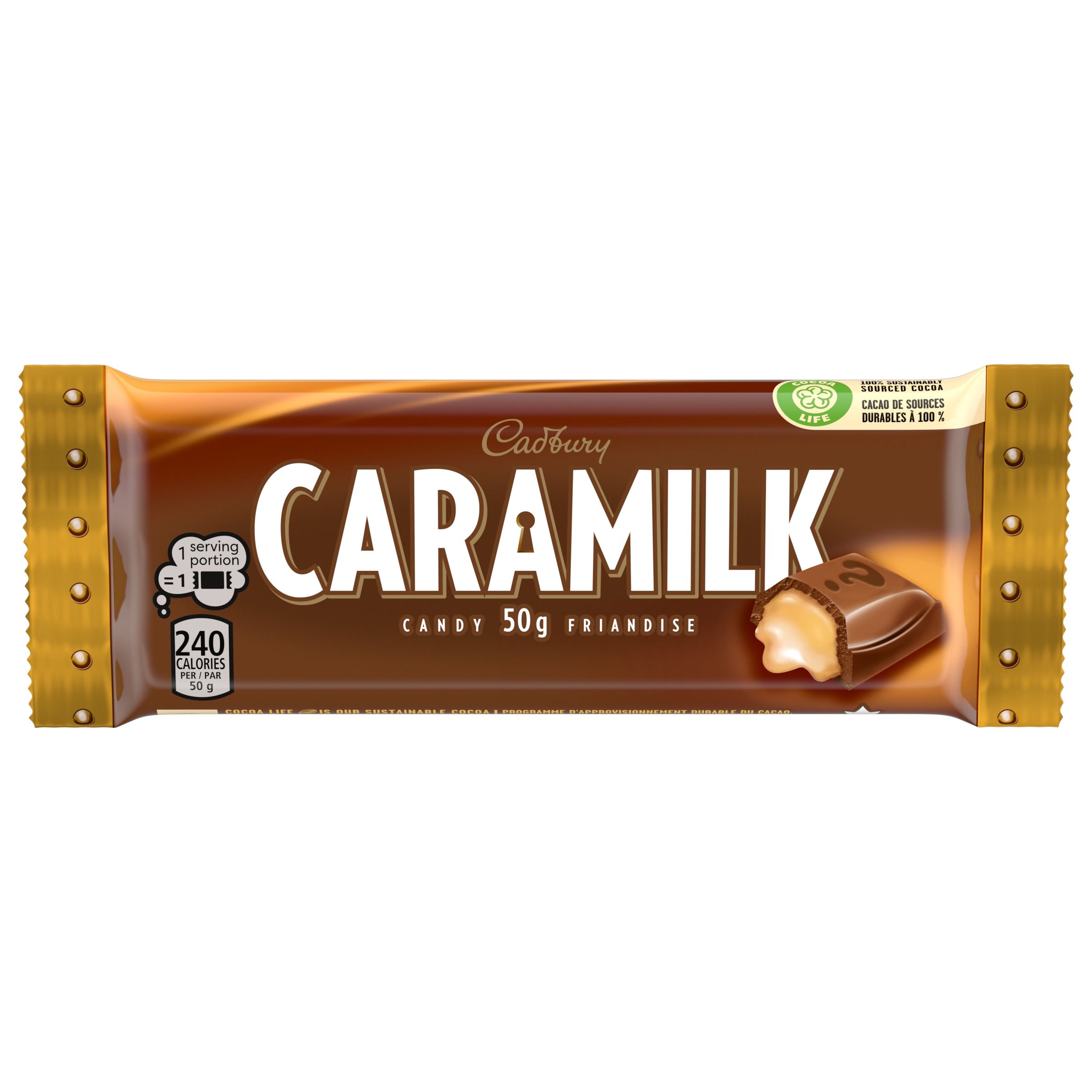 Cadbury Caramilk 50G Singles Chocolate Bar