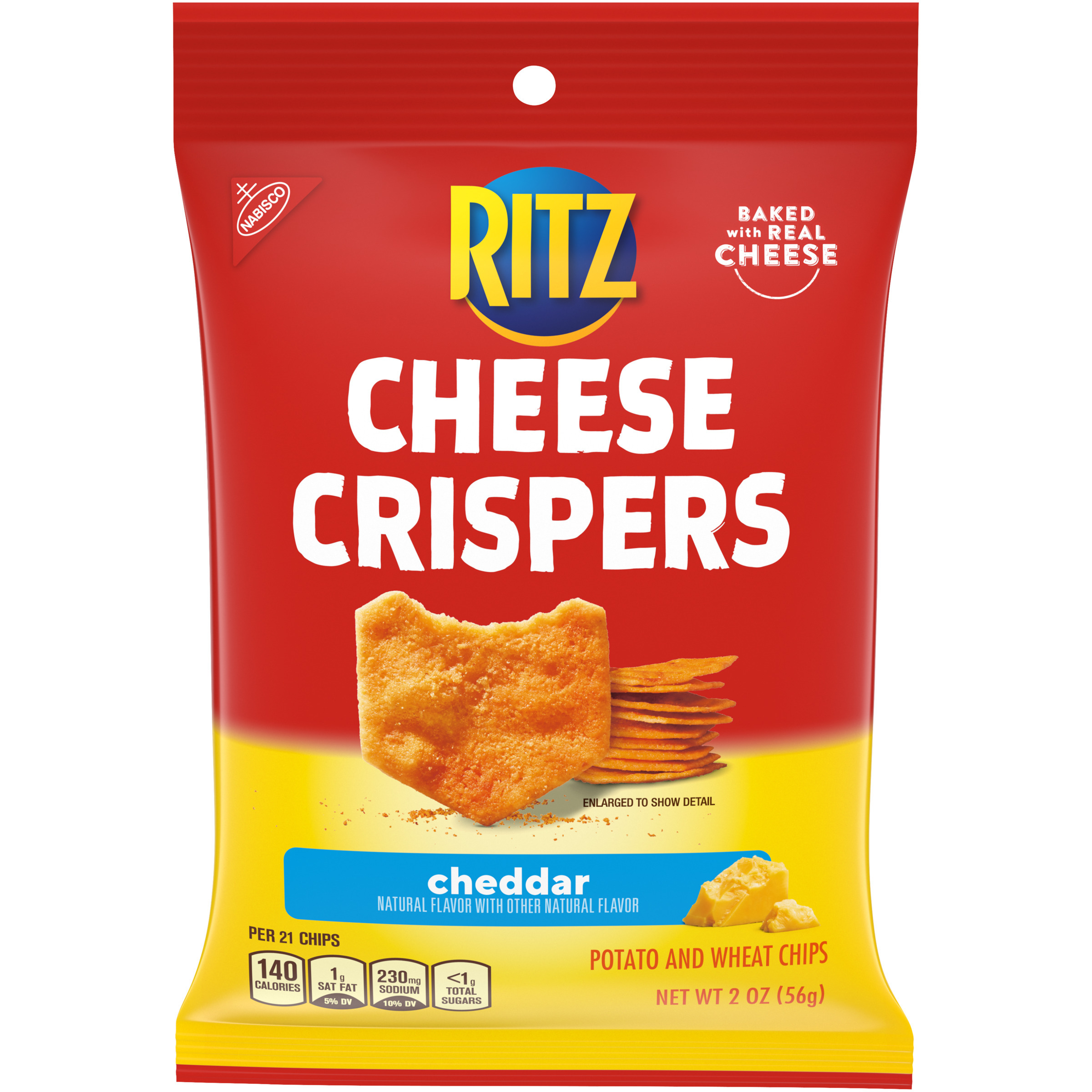 RITZ Cheese Crispers - Original Cheddar Single Serve 24/2 OZ