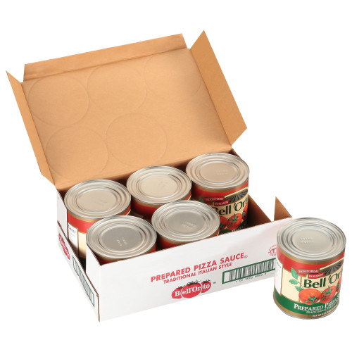  BELL ORTO Fully Prepared Pizza Sauce, 105 oz. Can (Pack of 6) 
