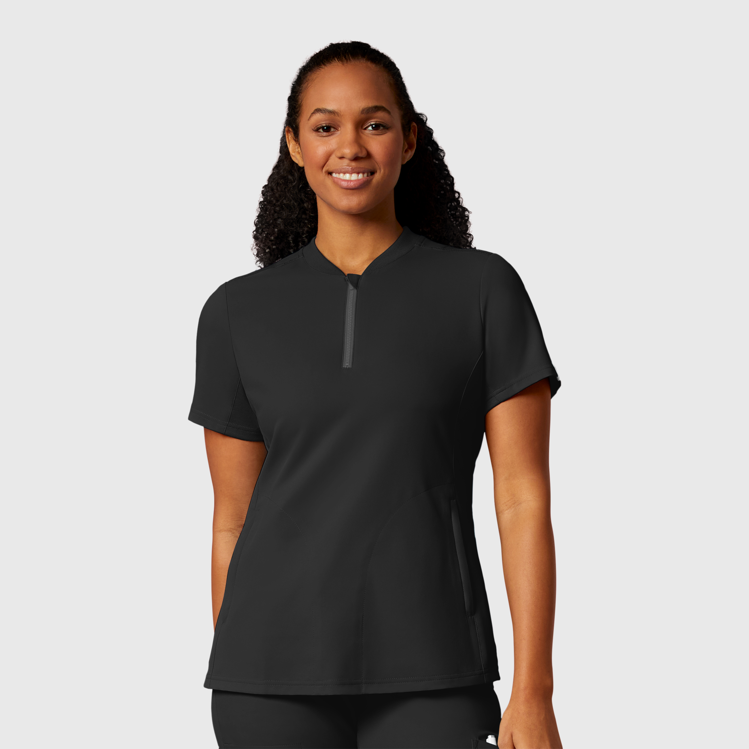 Thrive Women&#8216;s Flex-n-Reach Scuba Scrub Top-Wonder Wink