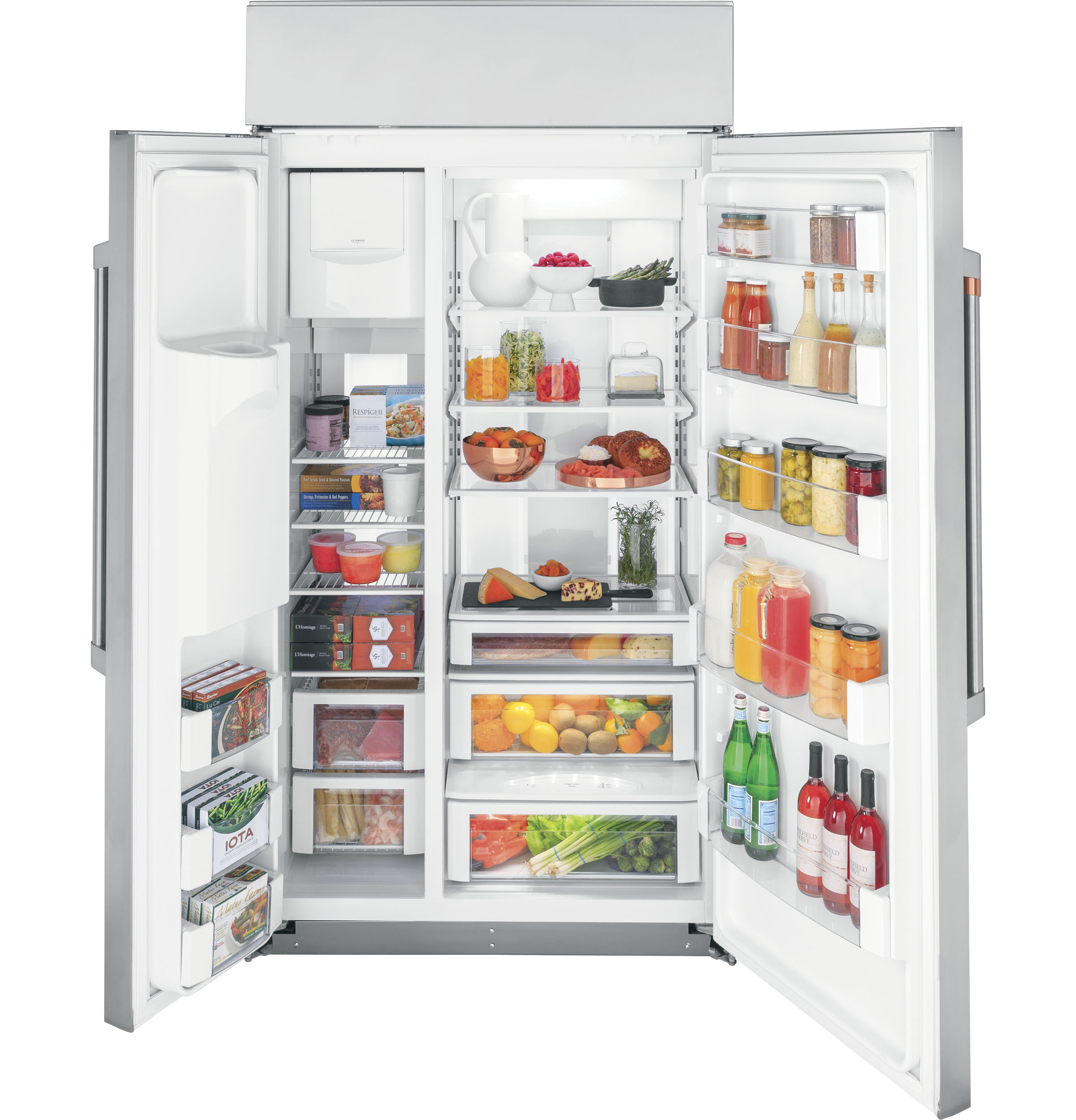B/I 24.5 CuFt SS Extr,LED Lighting Extrnl Ice & Water Dispnr w/Auto-Fill MWF Filter — Connectable via built-in WiFi view 2