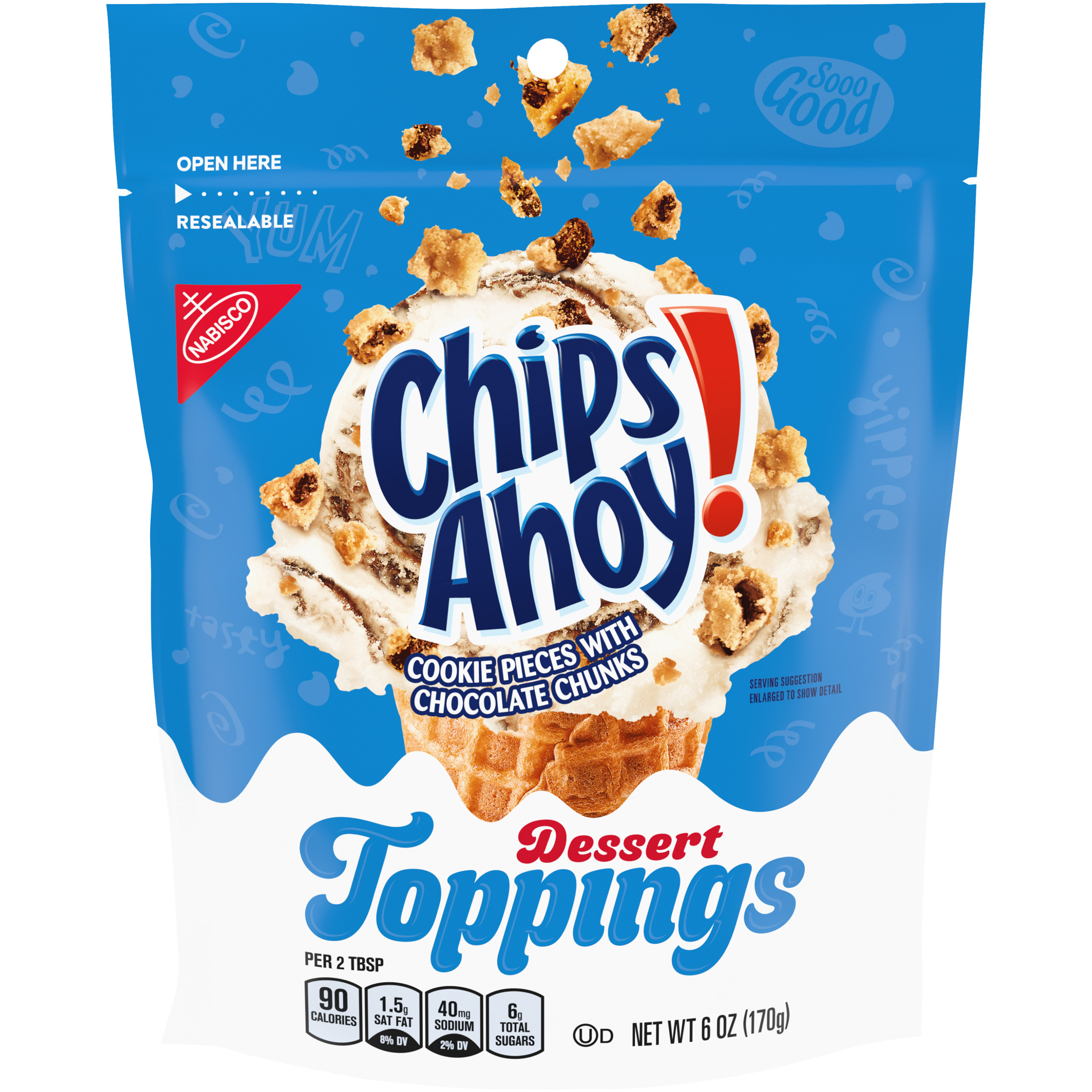 CHIPS AHOY! Chocolate Chip Cookie Dessert Toppings, 6 oz