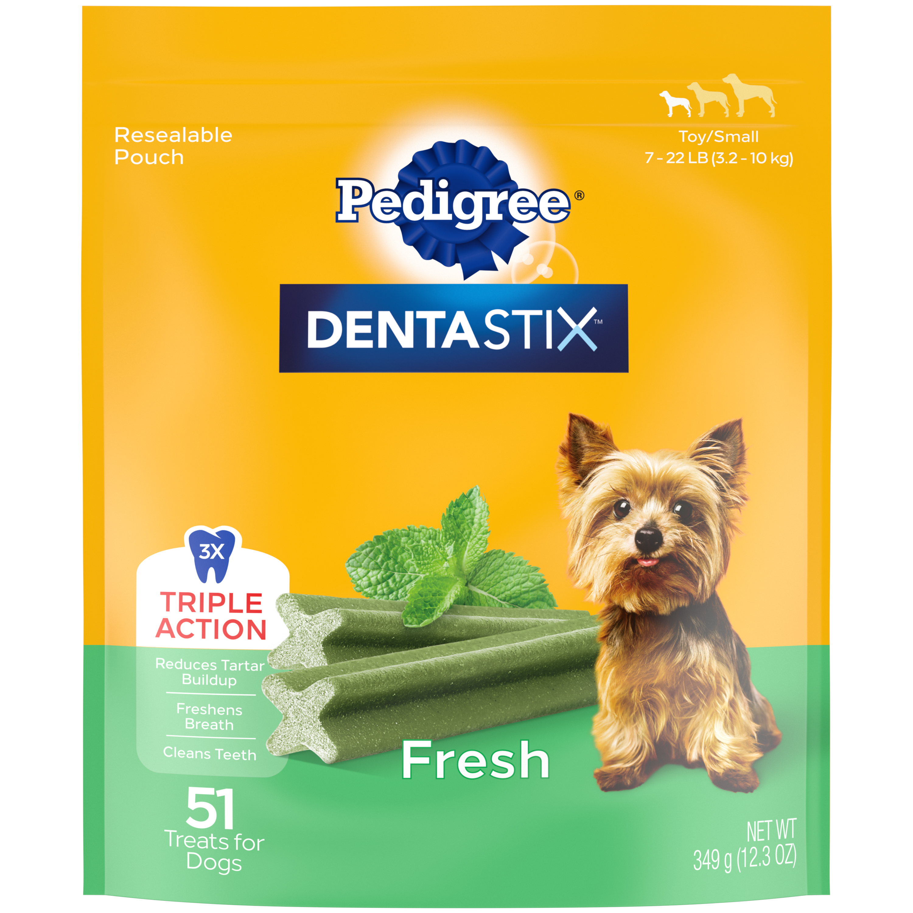 12.31oz Pedigree Dentastix Fresh Mini 51ct - Treats