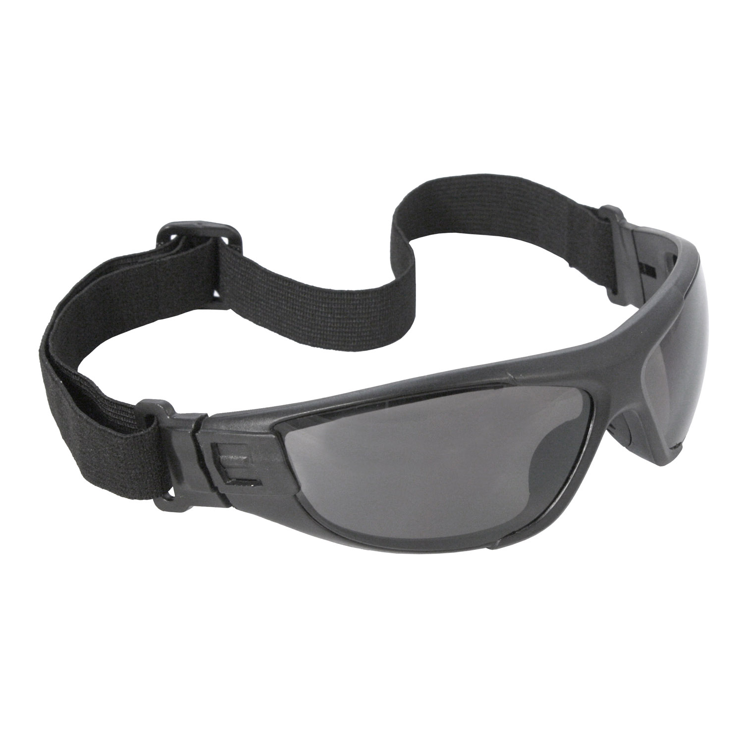Cuatro 4-in-1 Foam Lined Eyewear - Black Frame - Smoke Anti-Fog Lens