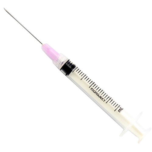 Monoject 3 cc Syringe w/21ga x 1-1/2" Needle, Soft Pack - 100/Box