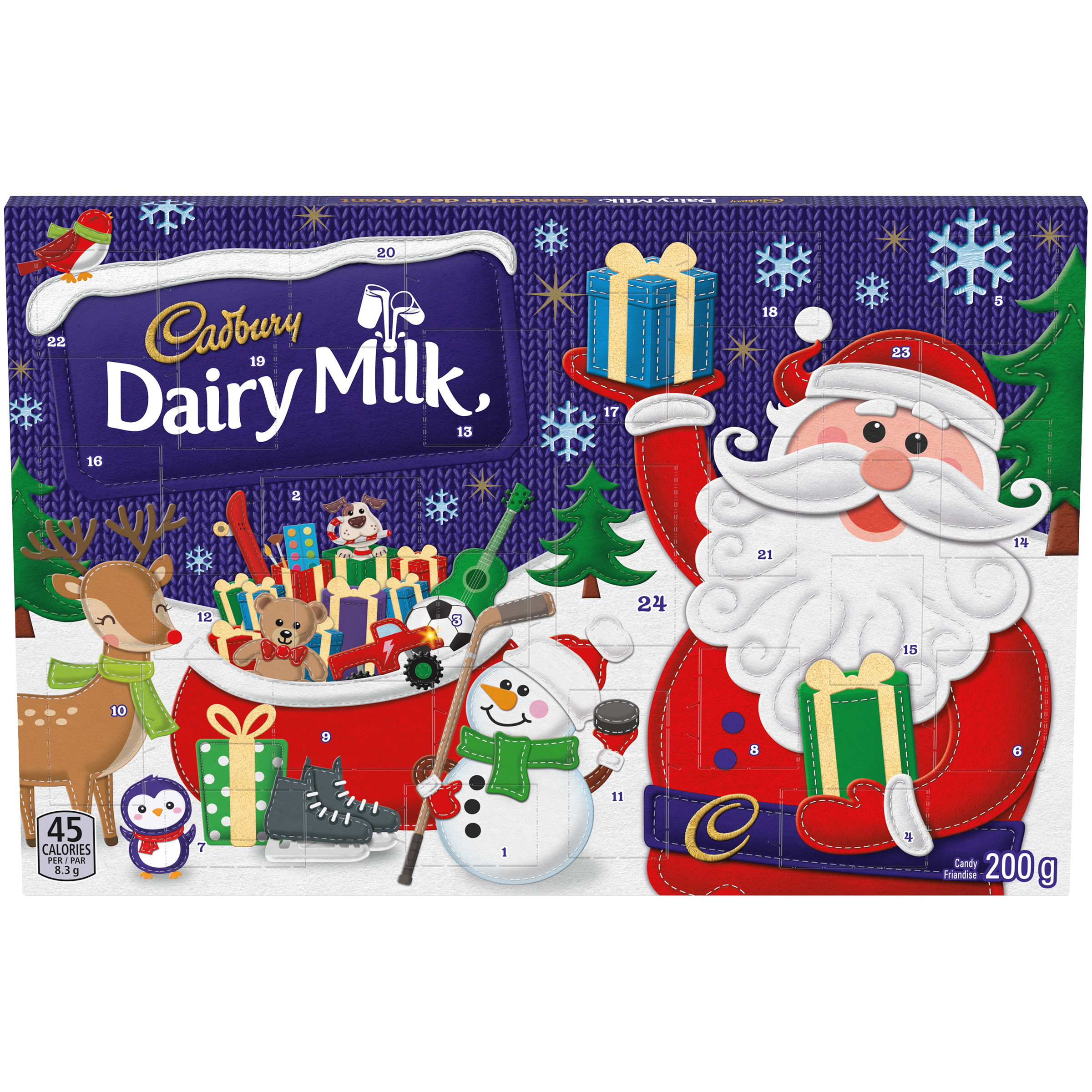 Cadbury Dairy Milk Chocolate Pieces-Calendar 200 G