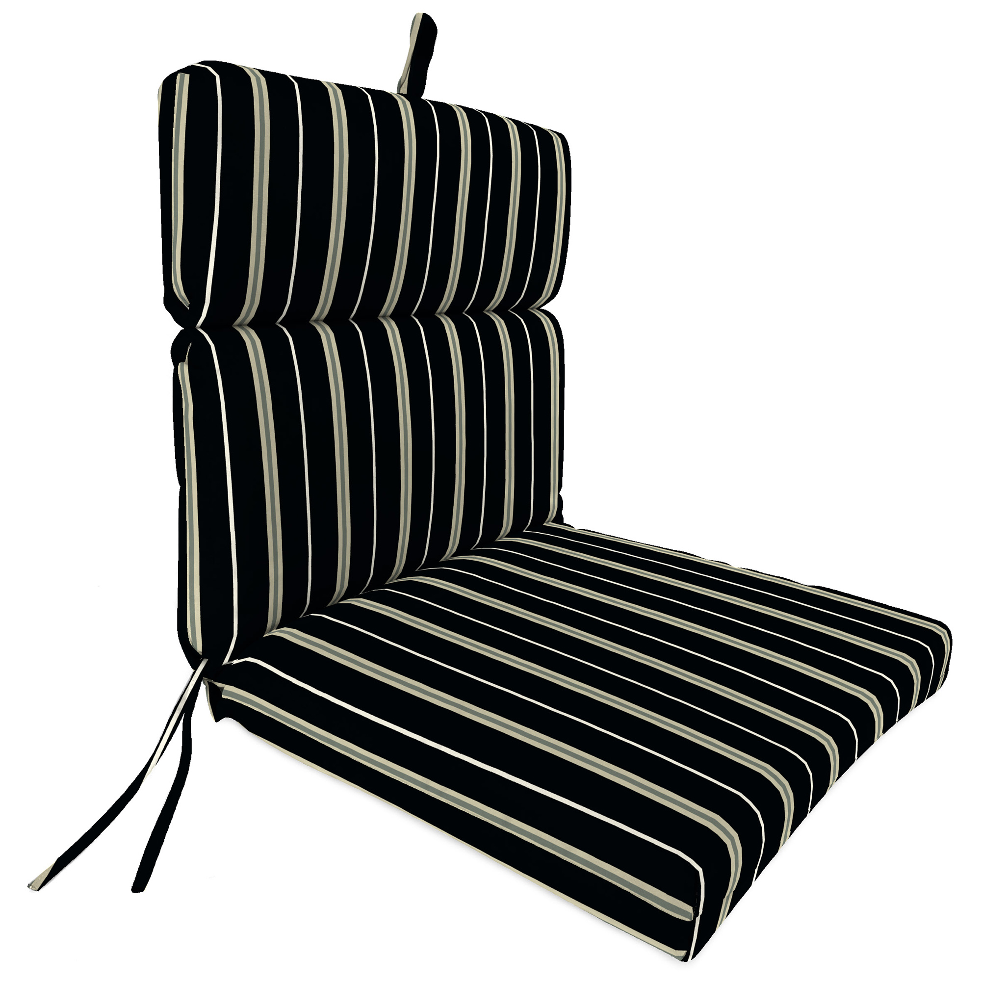 New Outdoor Dining Lounge Chair Cushion with Ties and Loop 22" x 44", UV Treated - Picture 10 of 19