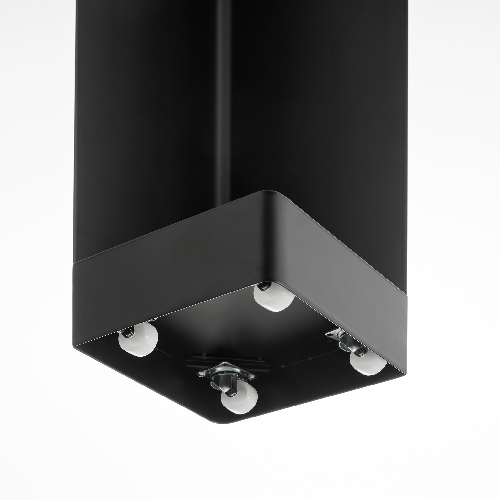 Slim Toilet Paper Stocker with Casters : Concealed casters for easy movement