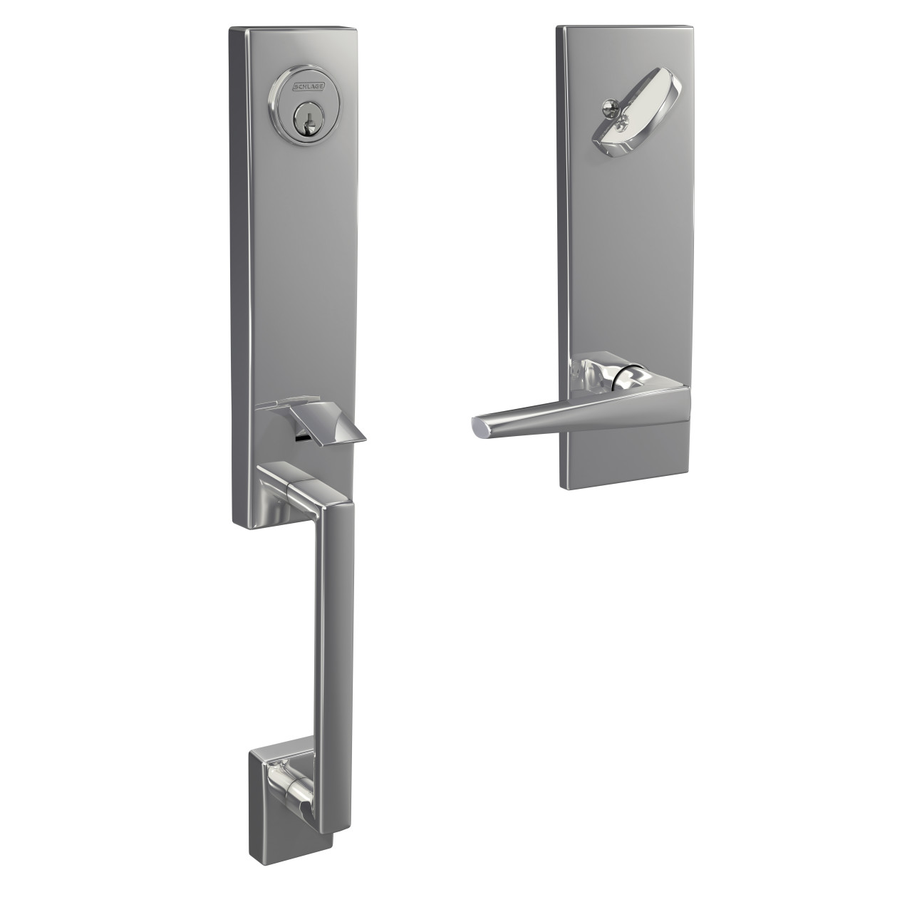 Custom 3/4 Trim Single Cylinder Handleset and Eller Lever with Century Trim