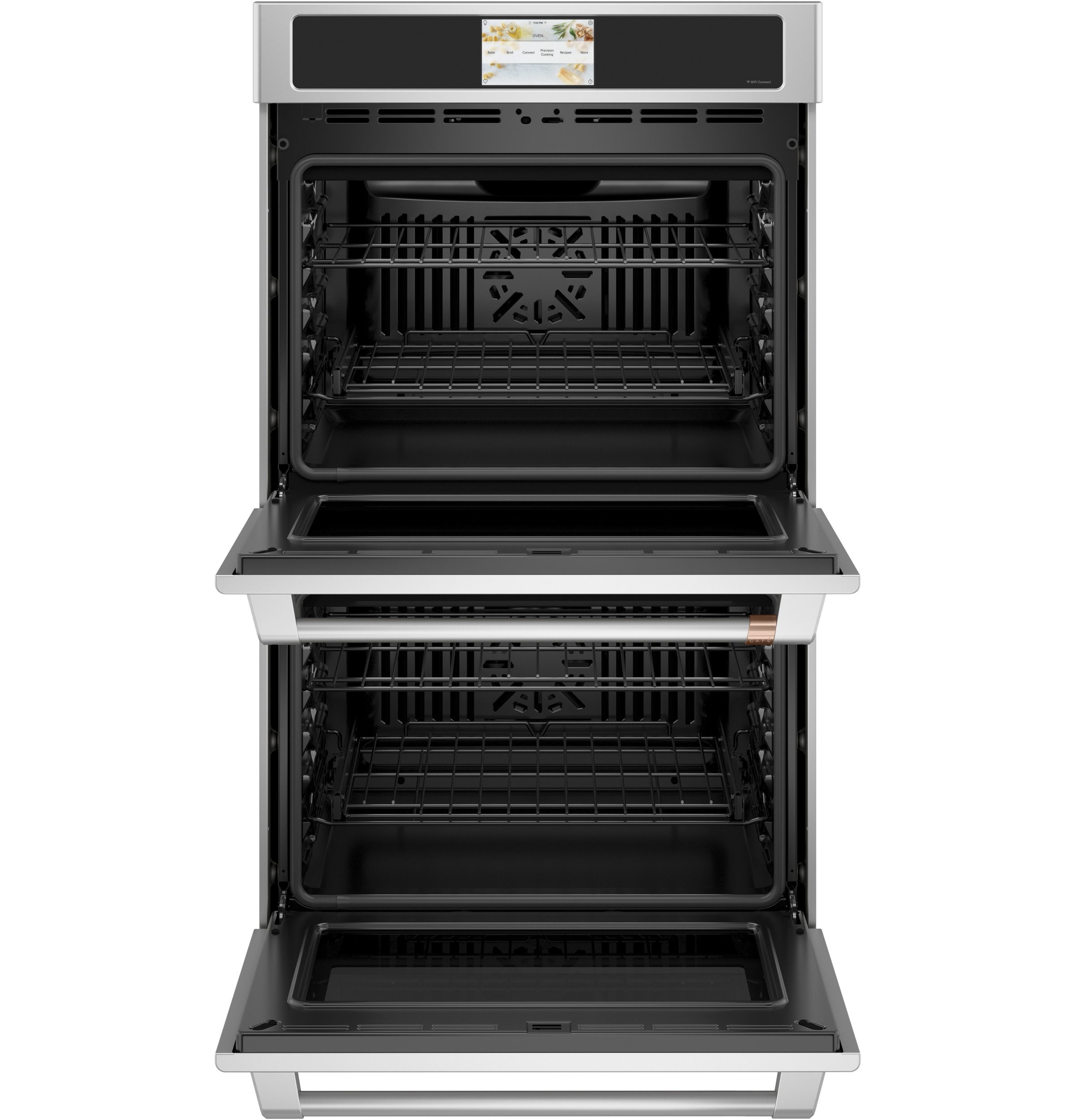 30" Width — Dbl Elec — Slf & Stm Cln — Conv (Both) — 7" Full-Clr Tch LCD Scrn — 2x Roller Rck, Meat Prb — Prec Ckg, Hot-Air Fry — Connectable via built-in WiFi — Est Drop Date = JUN-26 view 2