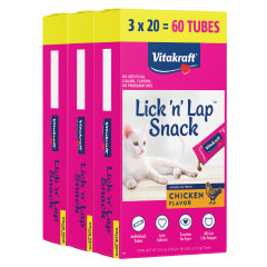 Image of Vitakraft Lick 'n' Lap Snack™ Cat Treat with Chicken, Value-Pack, 60 Count