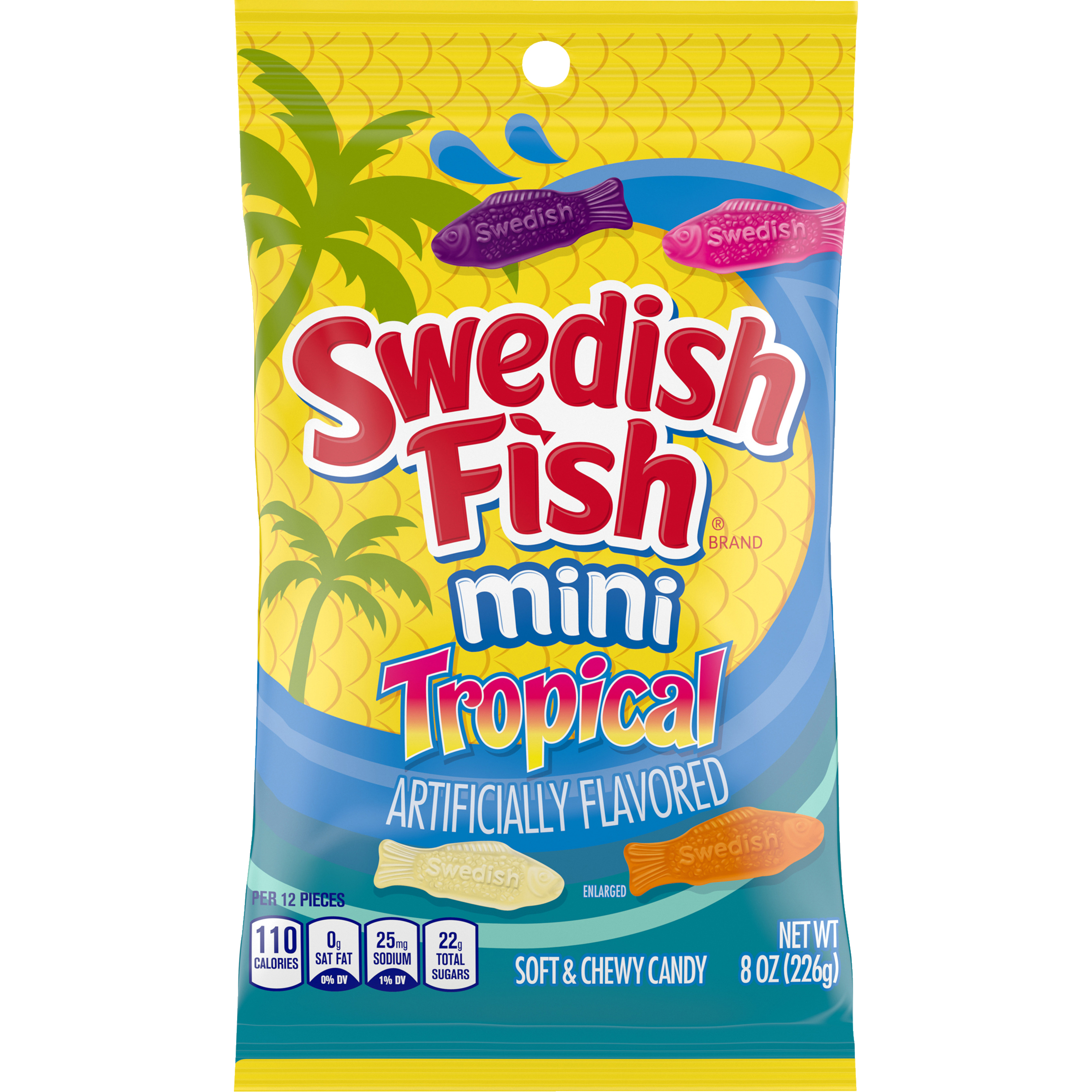SWEDISH FISH Mini Tropical Soft & Chewy Candy, 8 oz-thumbnail-1