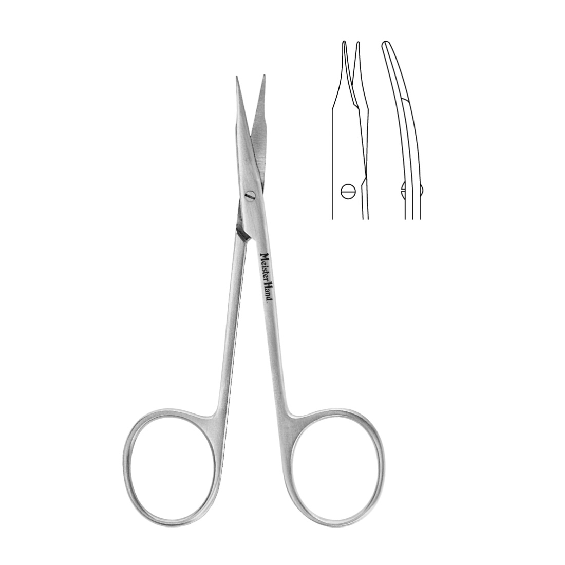 Stevens Tenotomy Scissors, Curved, Long Blades w/Blunt Points