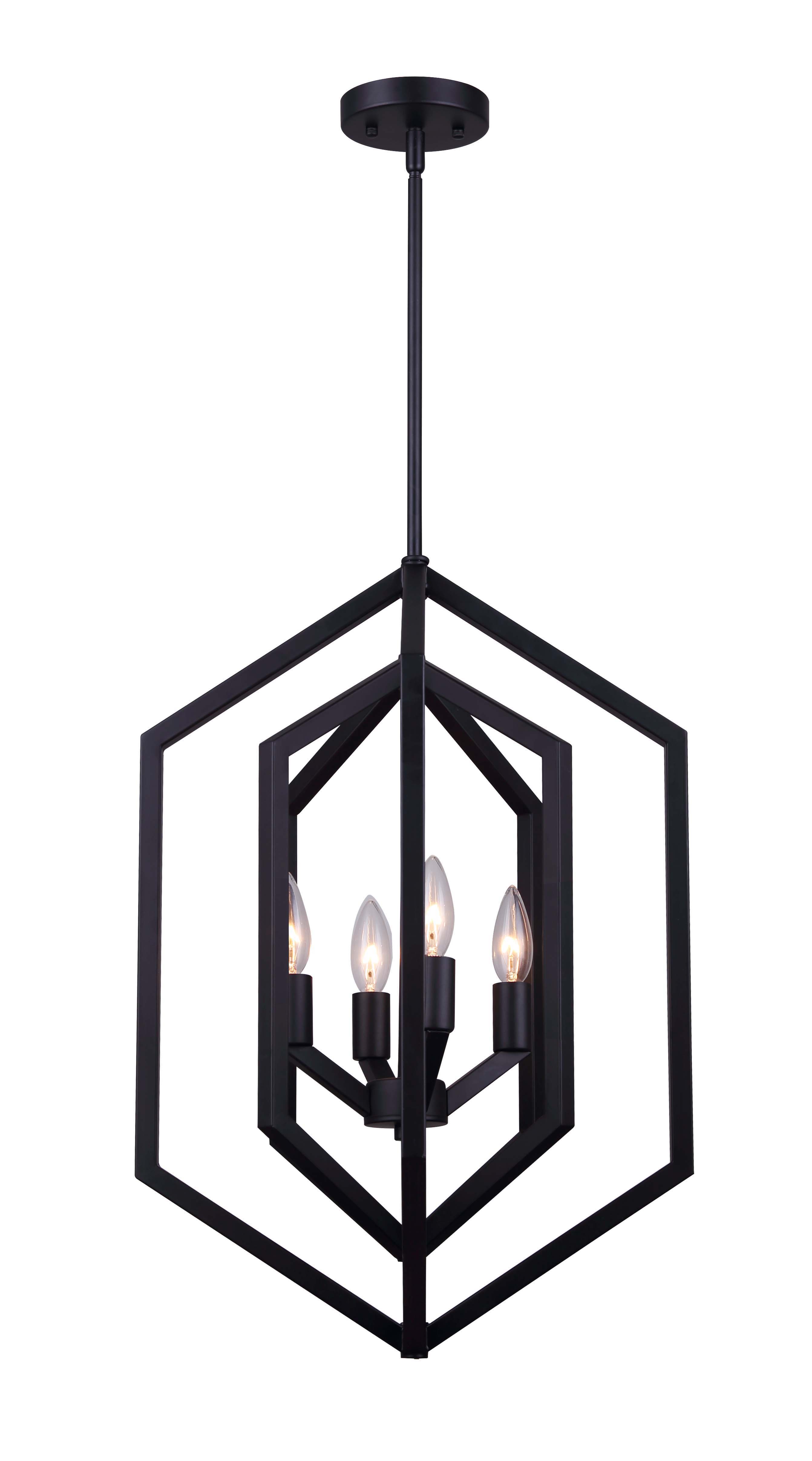 NETTO MATTE BLACK CHANDELIER