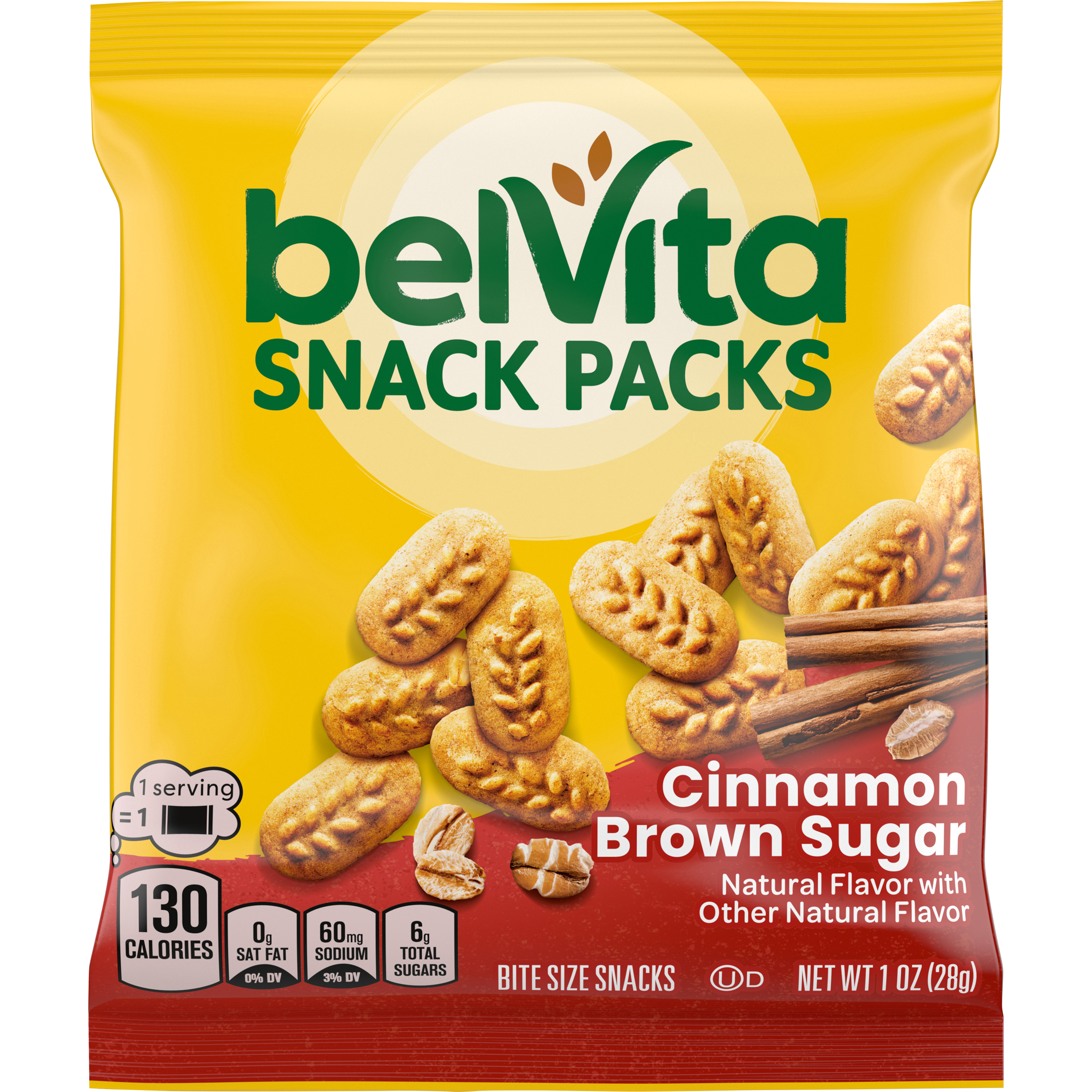 BELVITA Bites Cinnamon Brown Sugar Mini Breakfast Biscuits 1 OZ-1