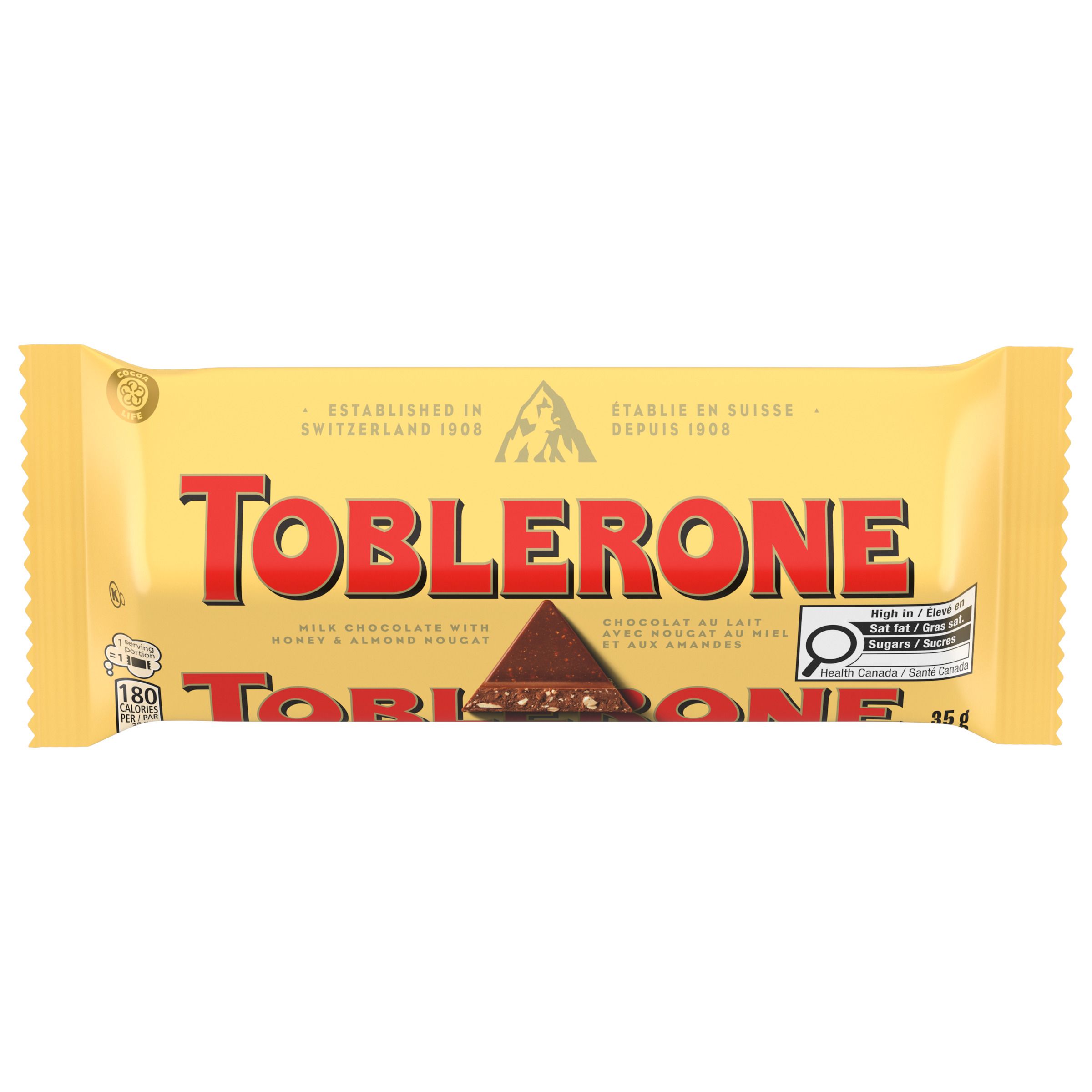 TOBLERONE Milk Chocolate with Honey and Almond Nougat Bar (35 g)-1