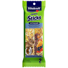 Image of Vitakraft Crunch Sticks Rabbit/Guinea Pig Treat Variety Pack Treat–2 Sticks