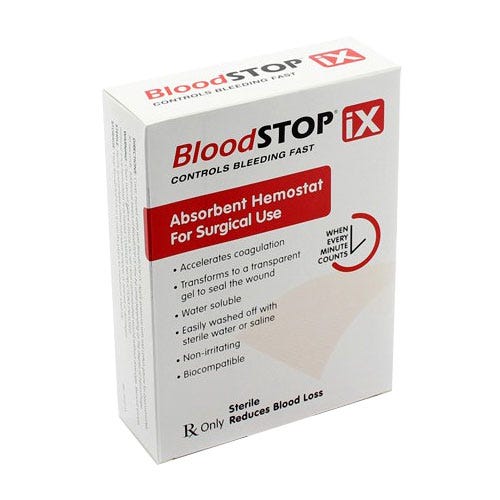 BloodSTOP® iX Hemostatic Gauze, 2" x 2", - 12/Box