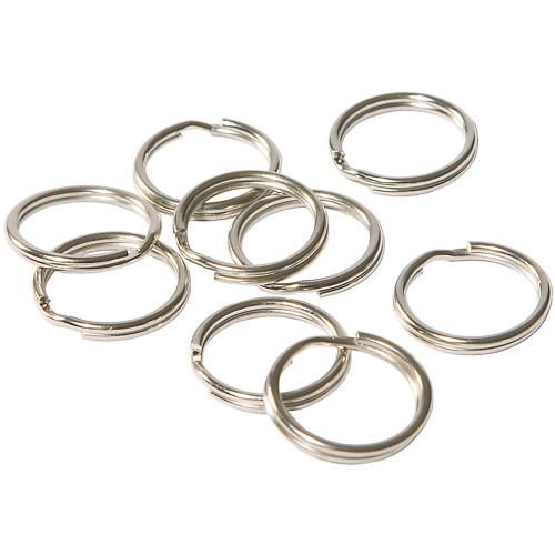 QuickTag Split Ring Nickel (12mm) 5 Pack