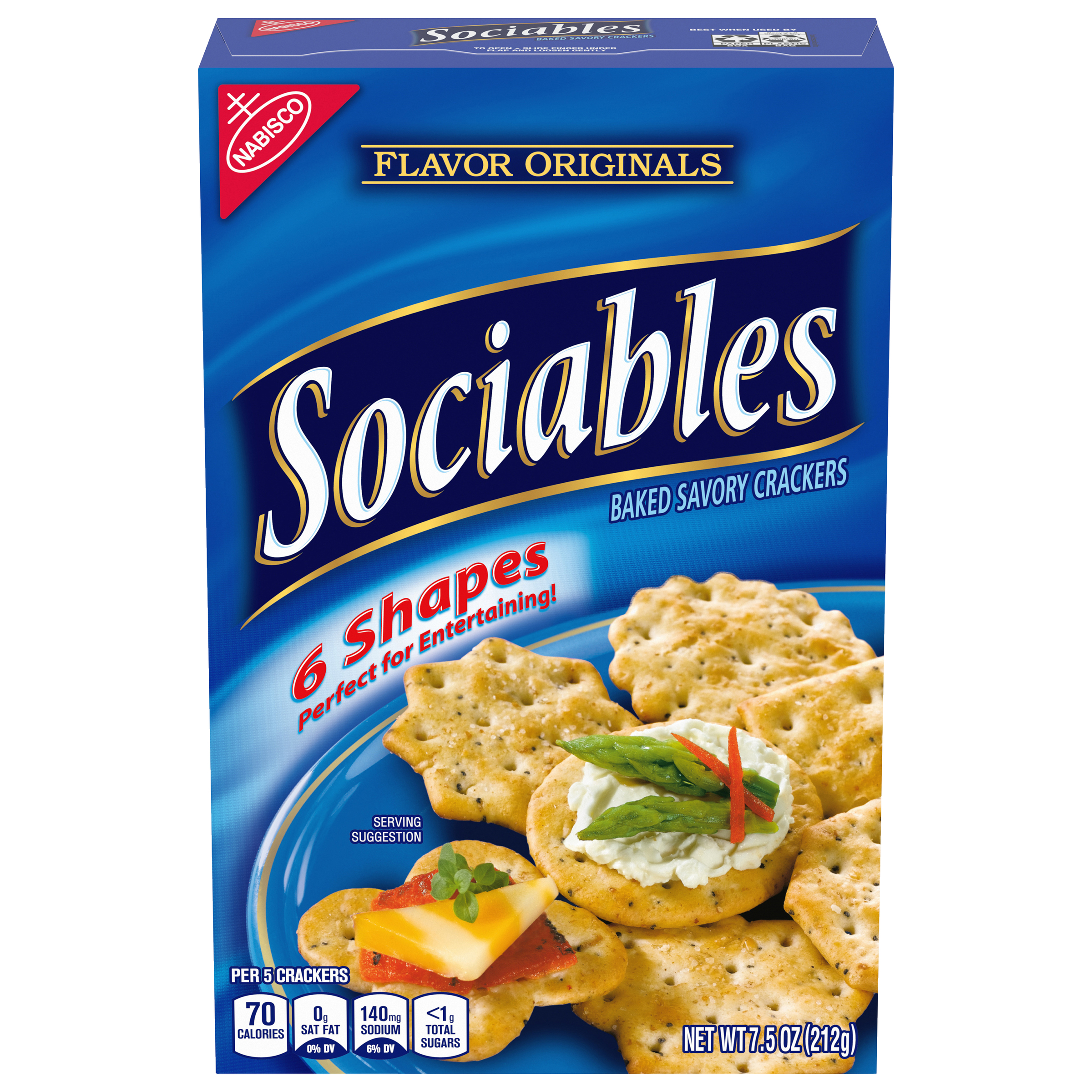Flavor Originals Sociables Baked Savory Crackers, 7.5 oz-0