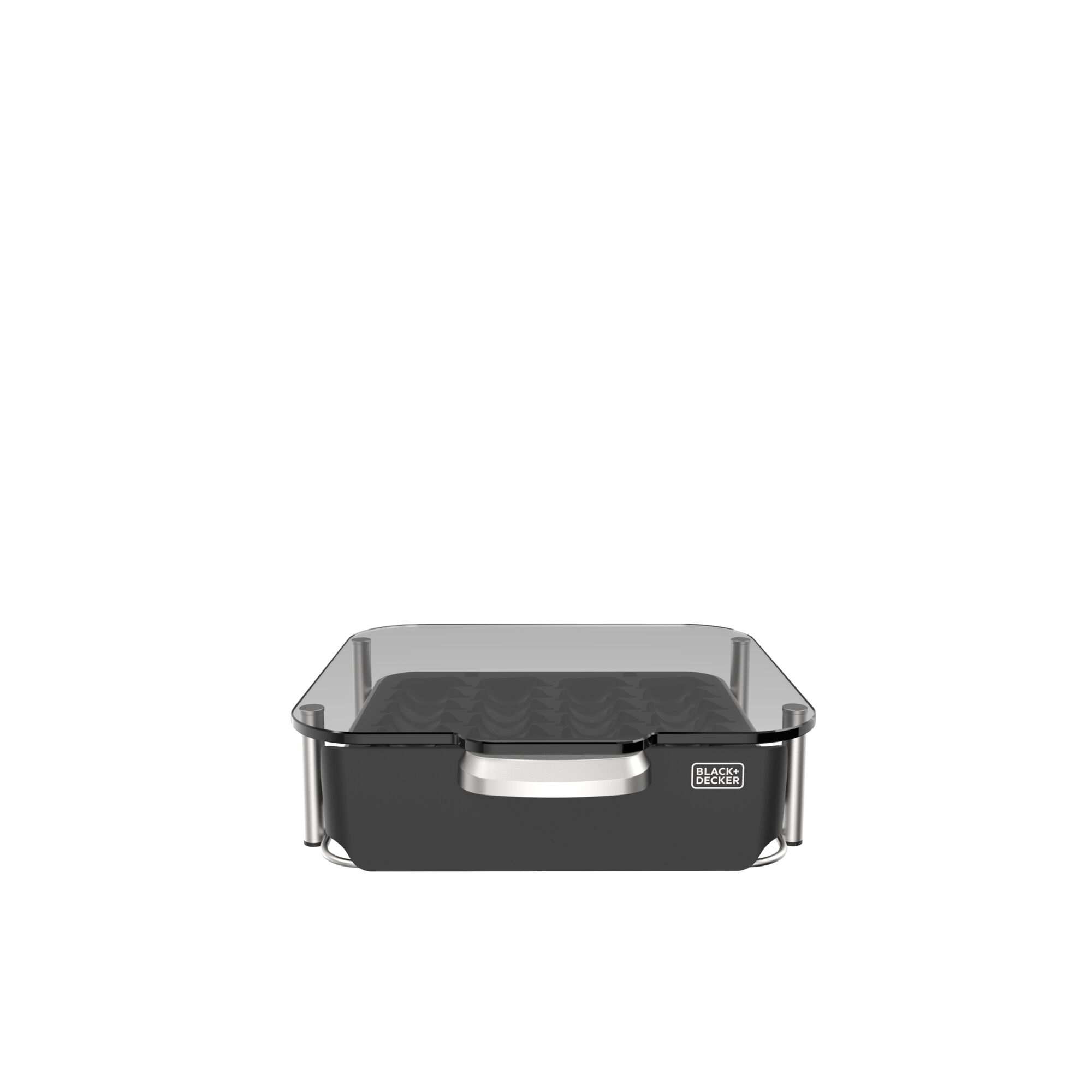 front view of bev by BLACK+DECKER™ cocktail maker capsule storage drawer filled with Bartesian® capsules