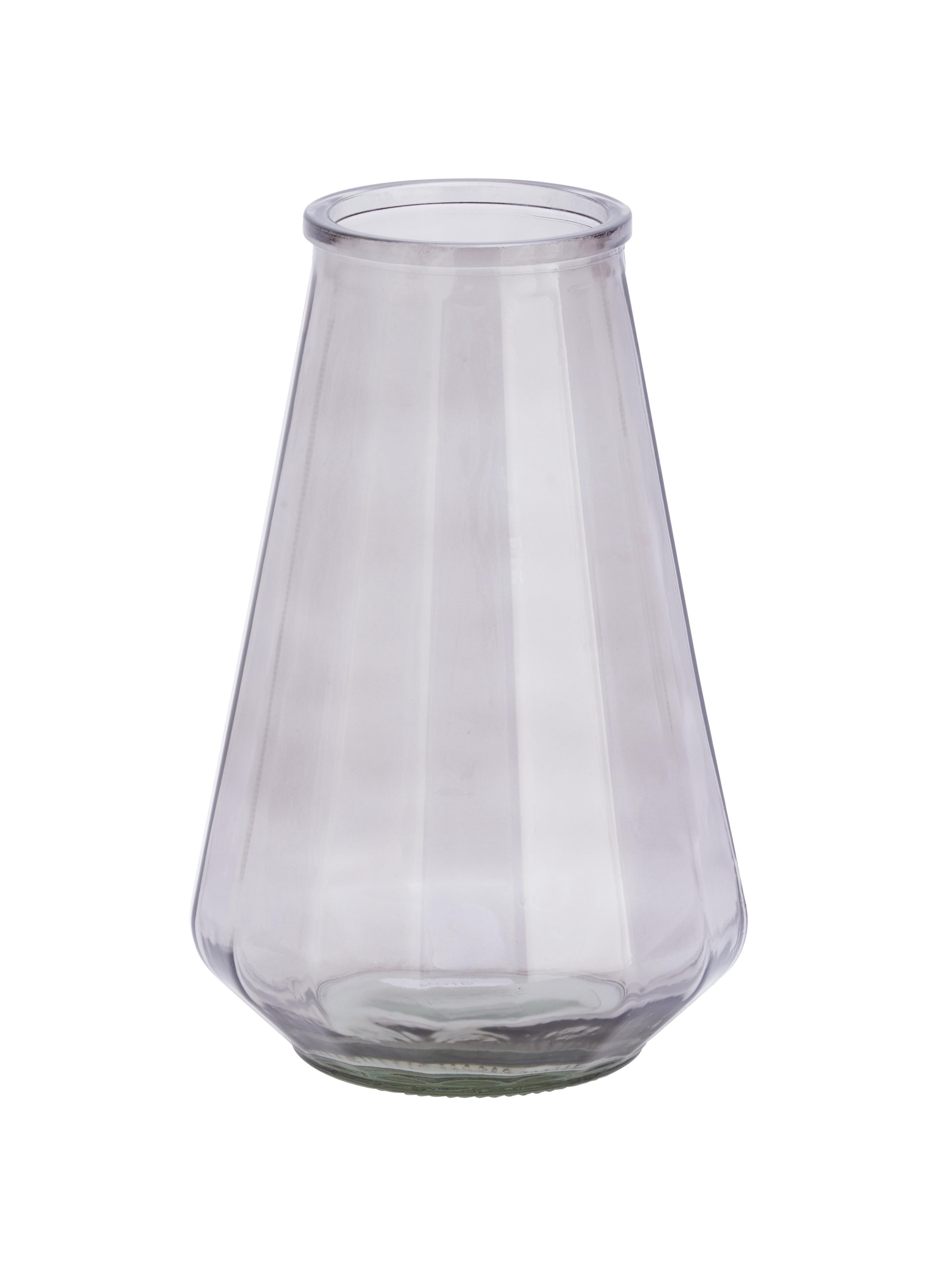 clear glass  vase,  8”w,13”h set of 4