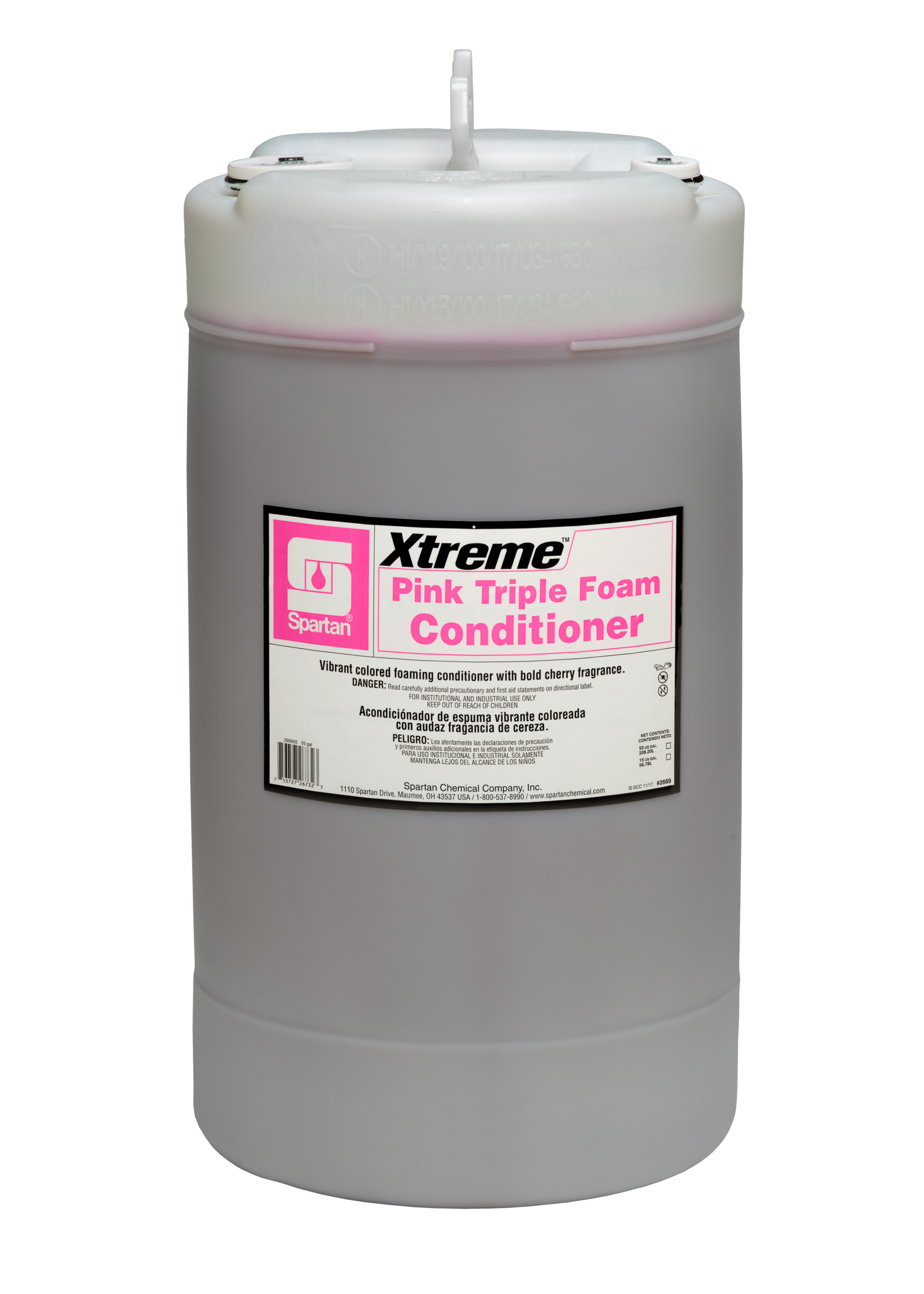 Spartan Chemical Company Xtreme Pink Triple Foam Conditioner, 15 GAL DRUM