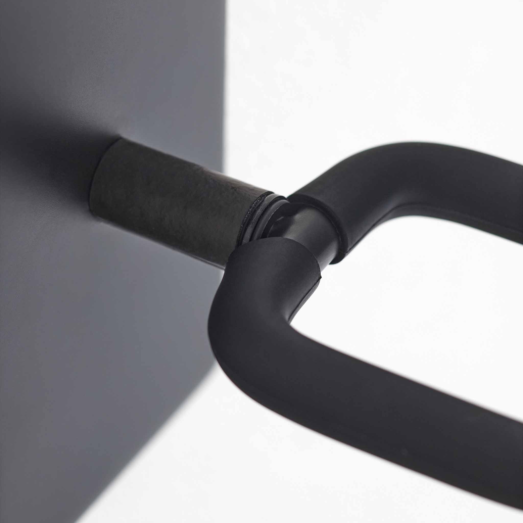 Adjustable Wall-Mounted Hair Dryer Holder : Non-Slip Silicone Protection