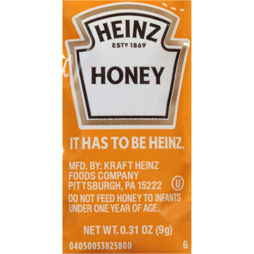  HEINZ Single Serve Honey, 9 gr. Packets (Pack of 200) 