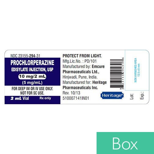 Prochlorperazine Edisylate 5mg/ml 2ml Vial - 10/Box