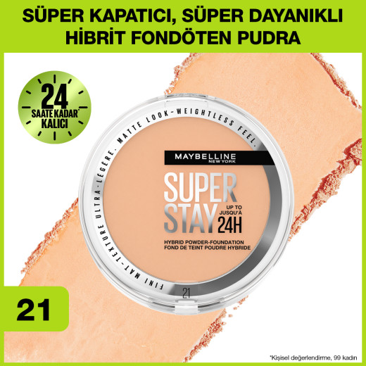 maybelline new york superstay hibrit pudra-fondöten - 21