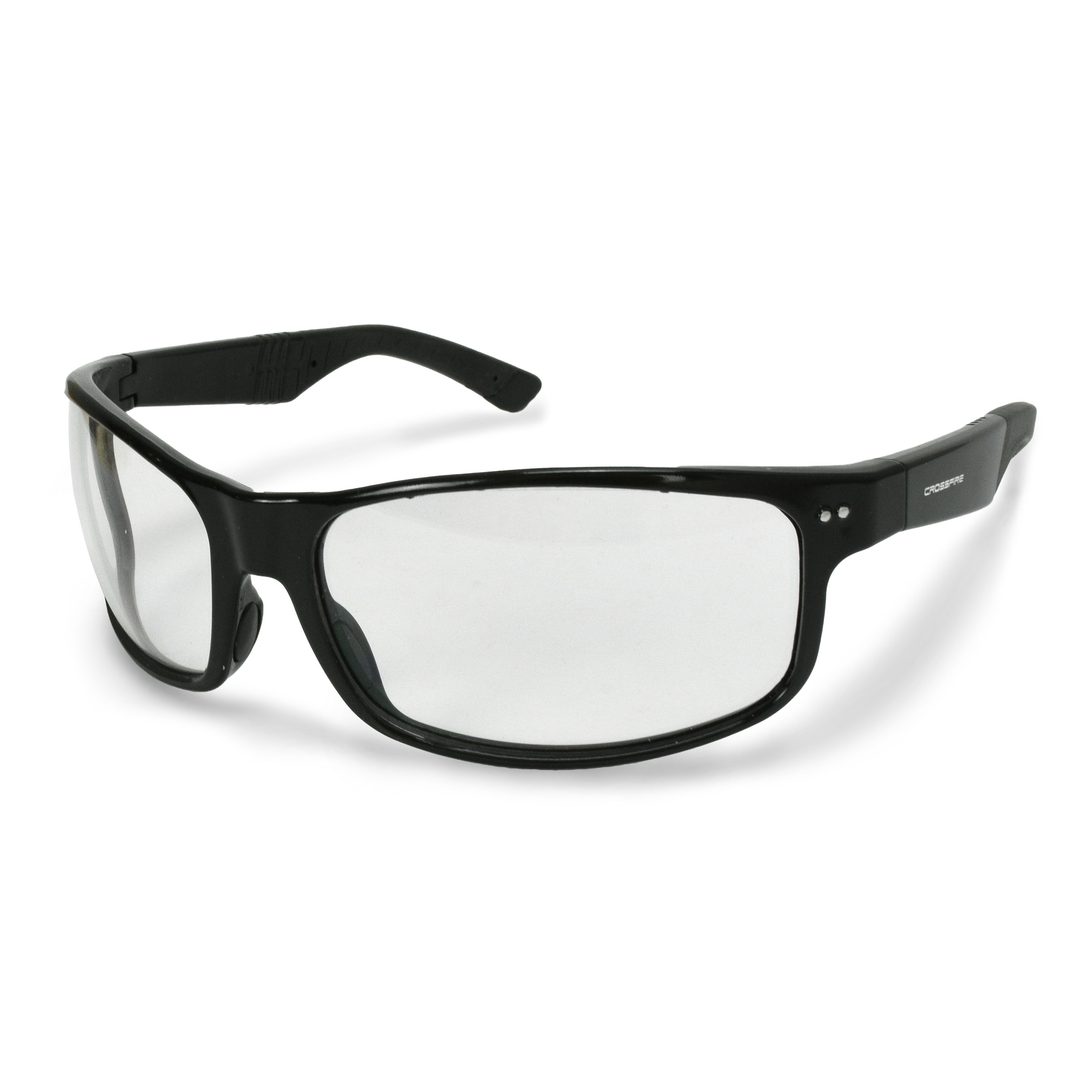 CK7 Premium Safety Eyewear - Shiny Black Frame - Clear Lens