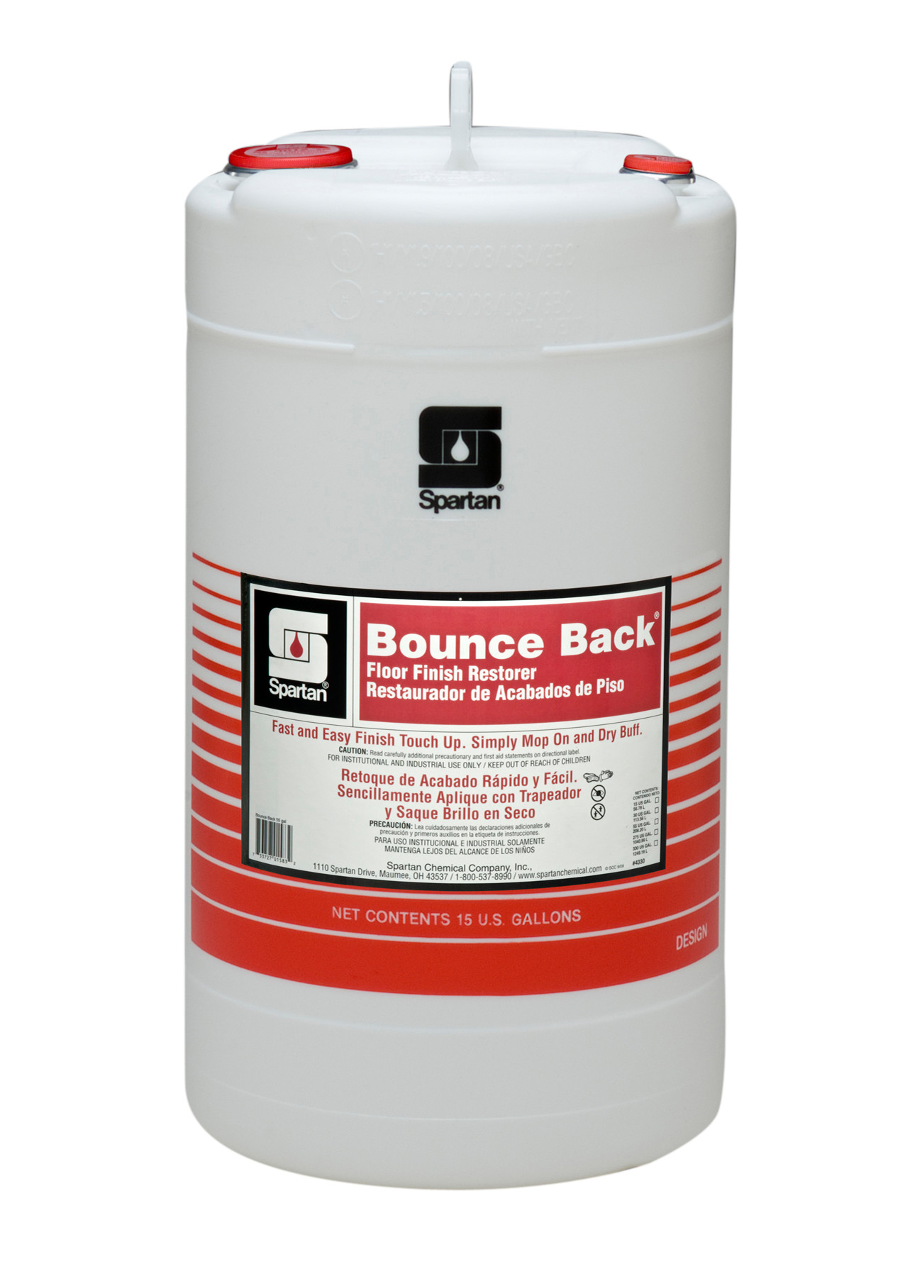 Spartan Chemical Company Bounce Back, 15 GAL DRUM