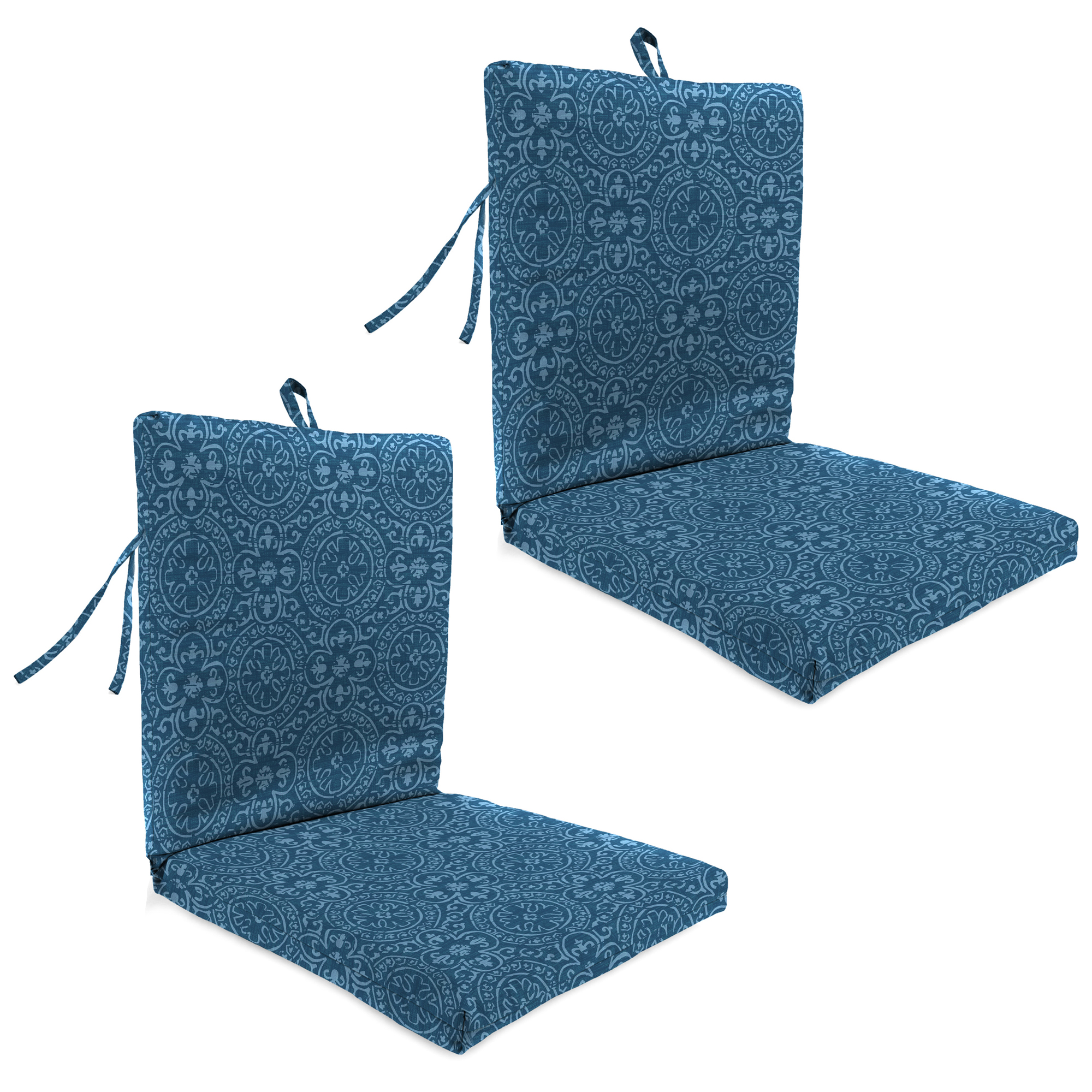 Nuevos Cojines para Silla de Exterior con Lazos y Lazo 21" x 38", Paquete de 2, Resistente a la Desvanecimiento - Imagen 6 de 8