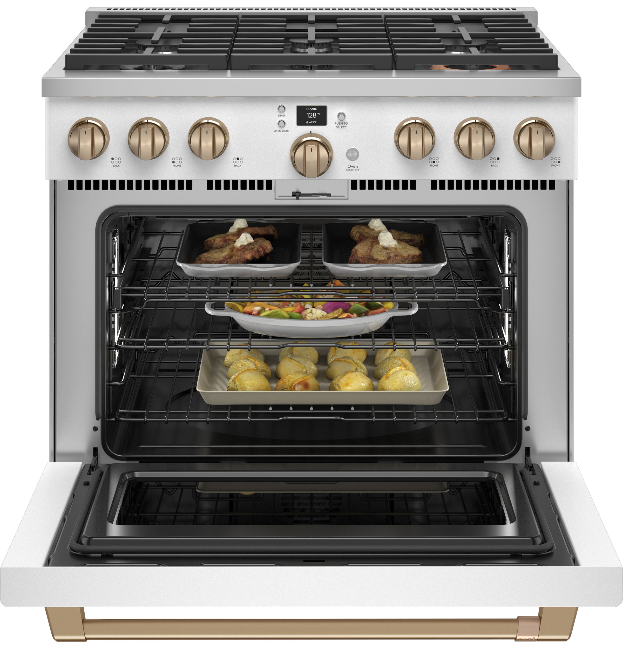 36" Width — 6 Burners — Dual Fuel — Conv — ADA Compliant — Connectable via built-in WiFi view 4