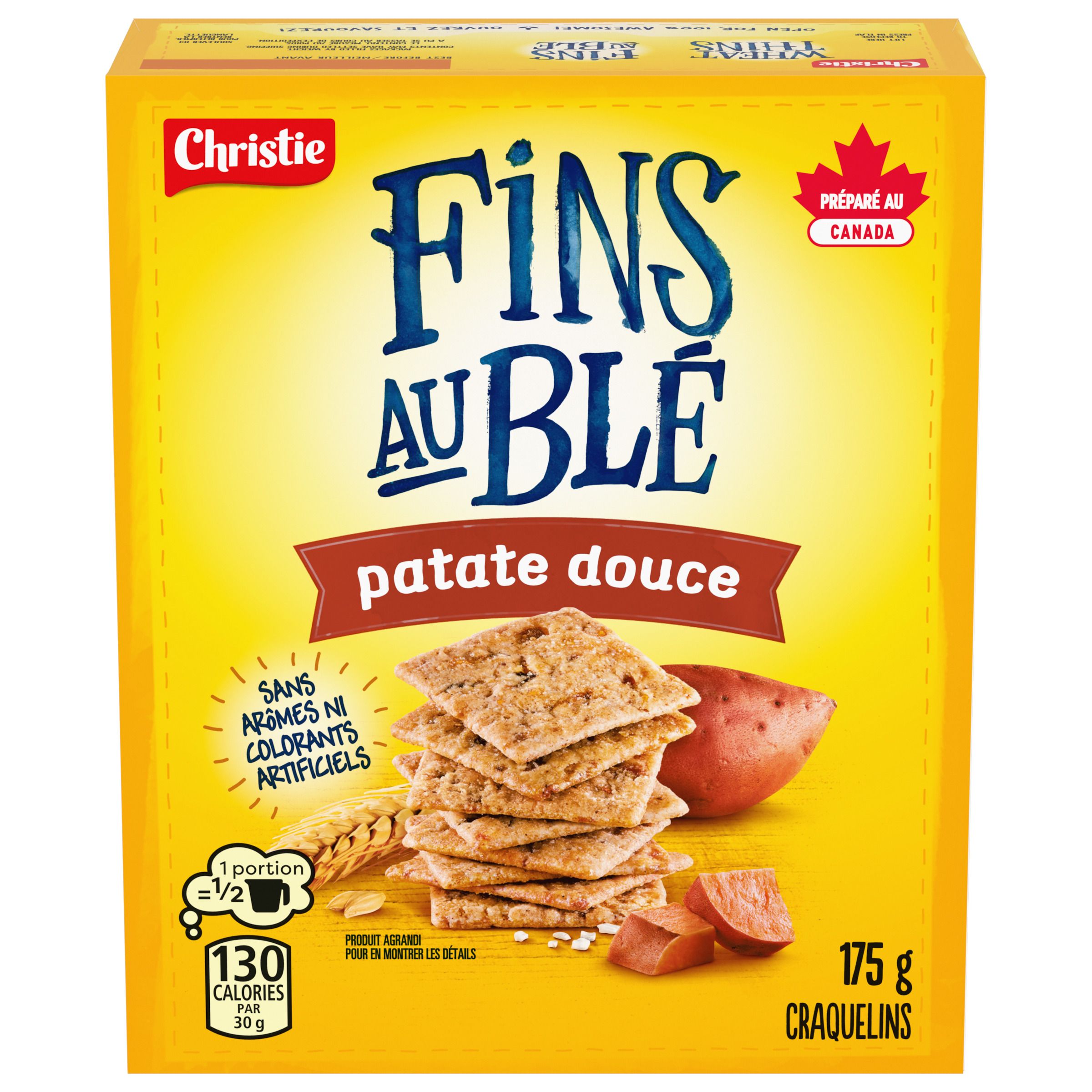 Craquelins FINS AU BLÉ Patate douce 175 g-1