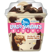 Load'd Sundaes Chocolate Chip Banana Bread, Frozen Dessert Cup, 8.5 fl oz Cup