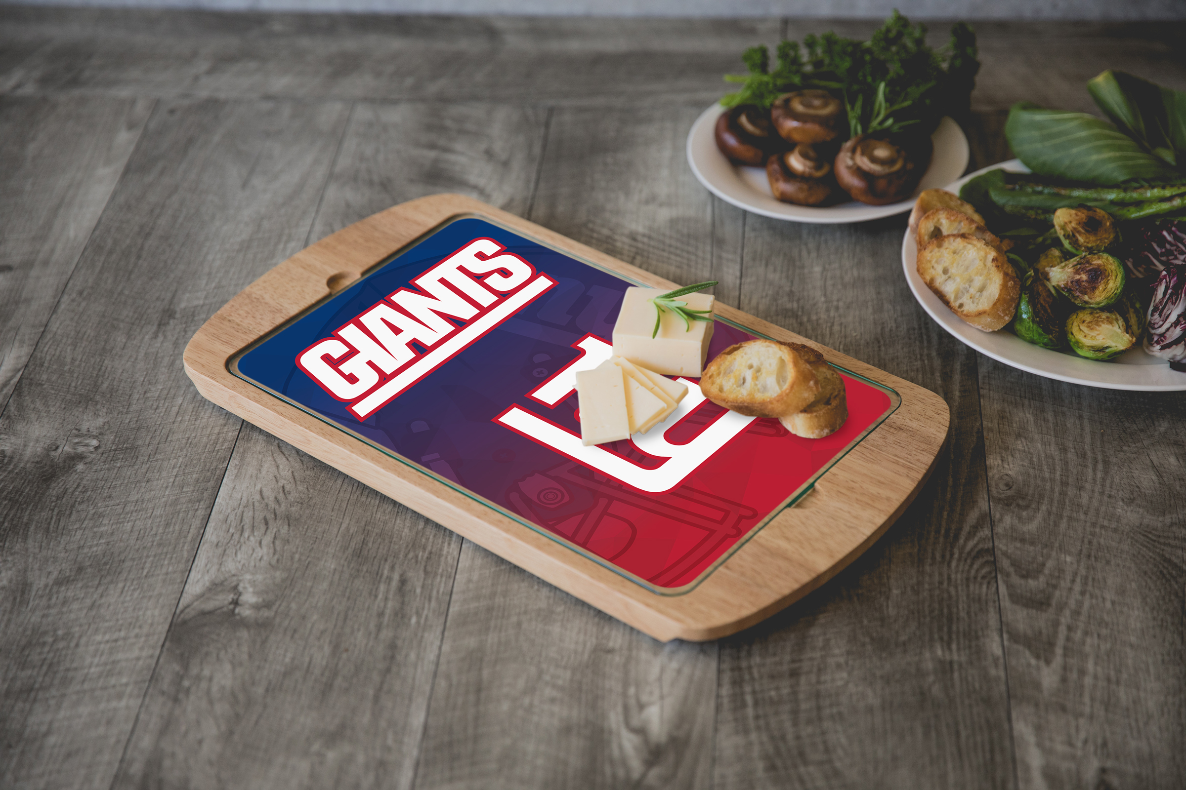 New York Giants - Billboard Glass Top Serving Tray