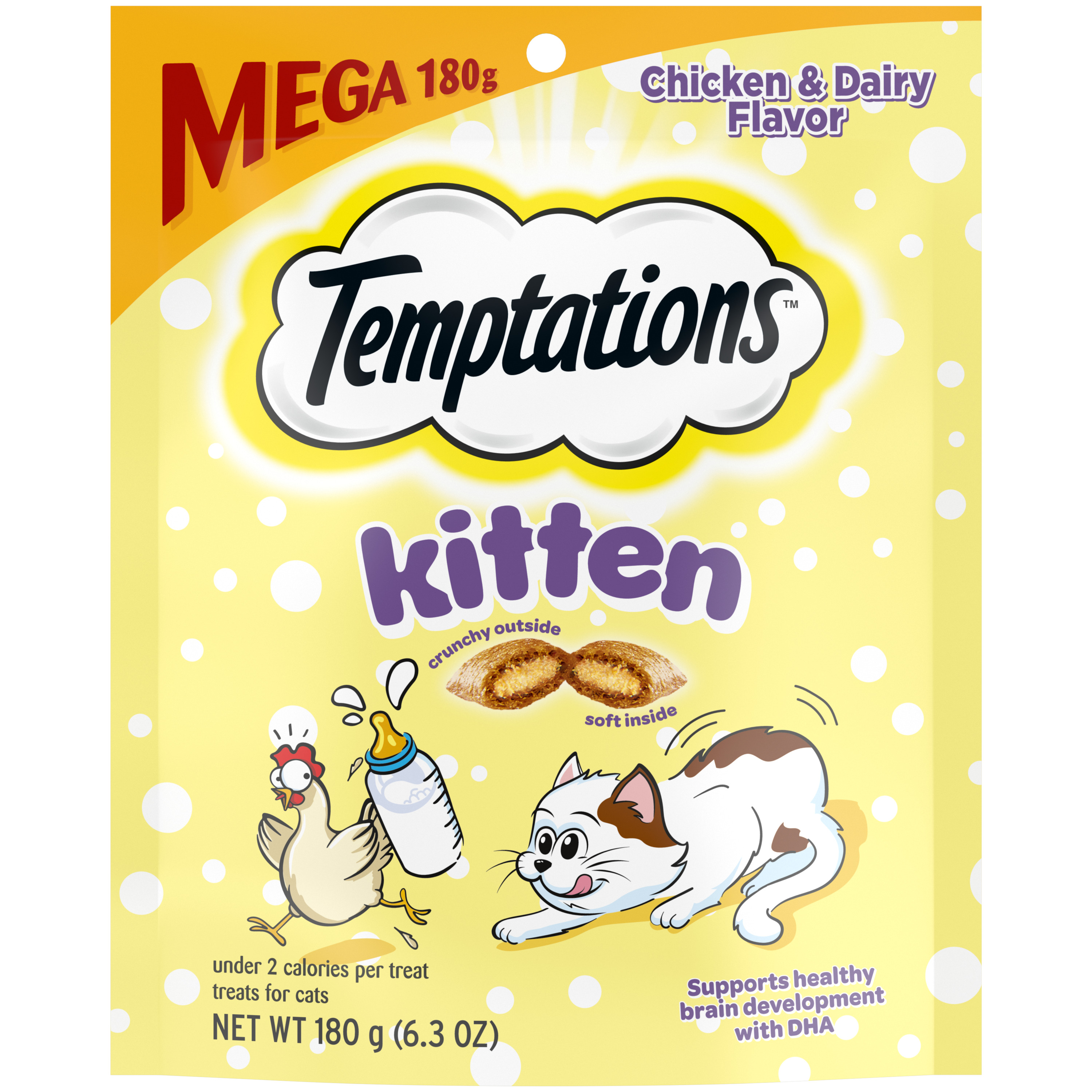 6.35 oz. Whiskas Temp Kitten Chicken & Dairy - Treats