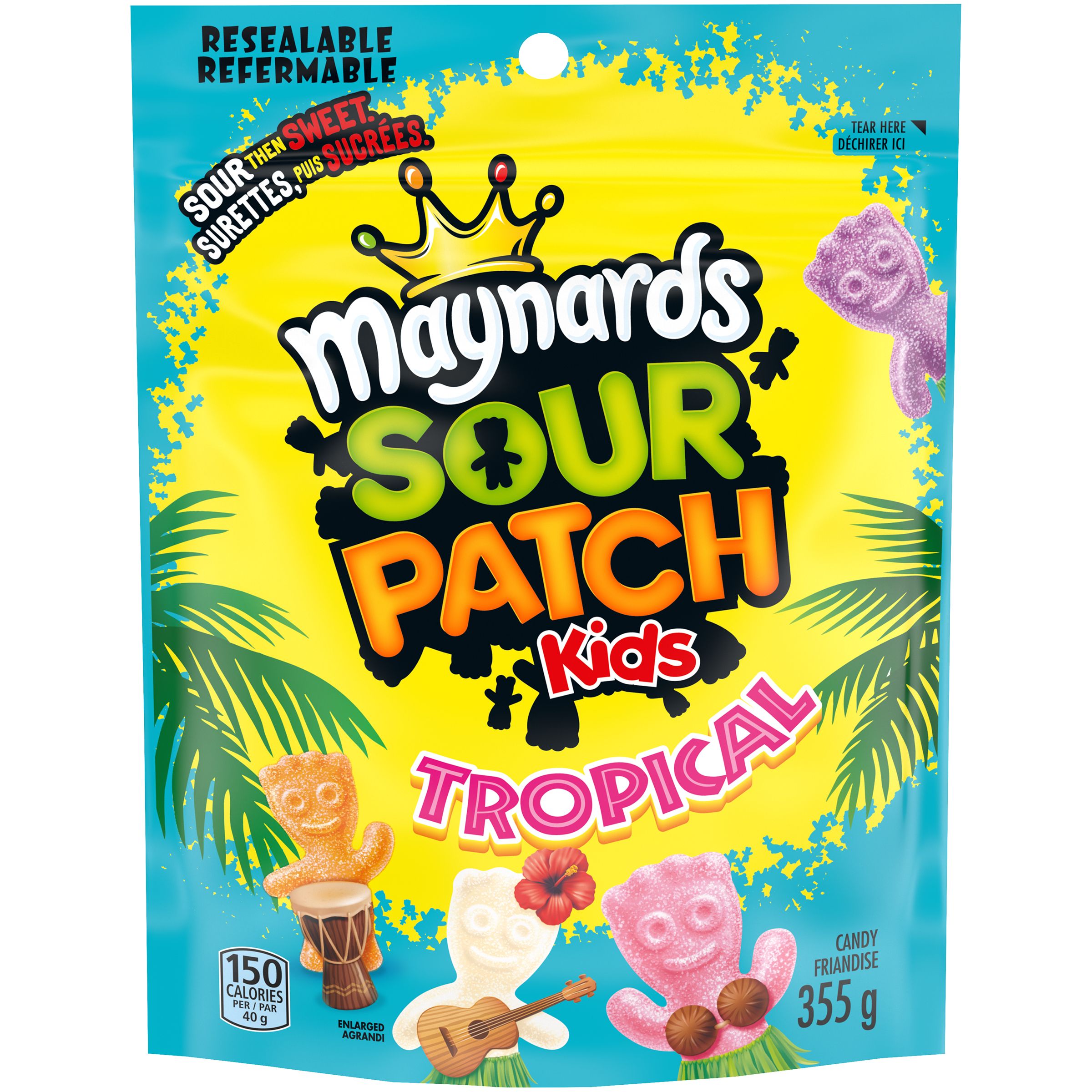 Maynards Sour Patch Kids Tropical Candy, 355G-thumbnail-0