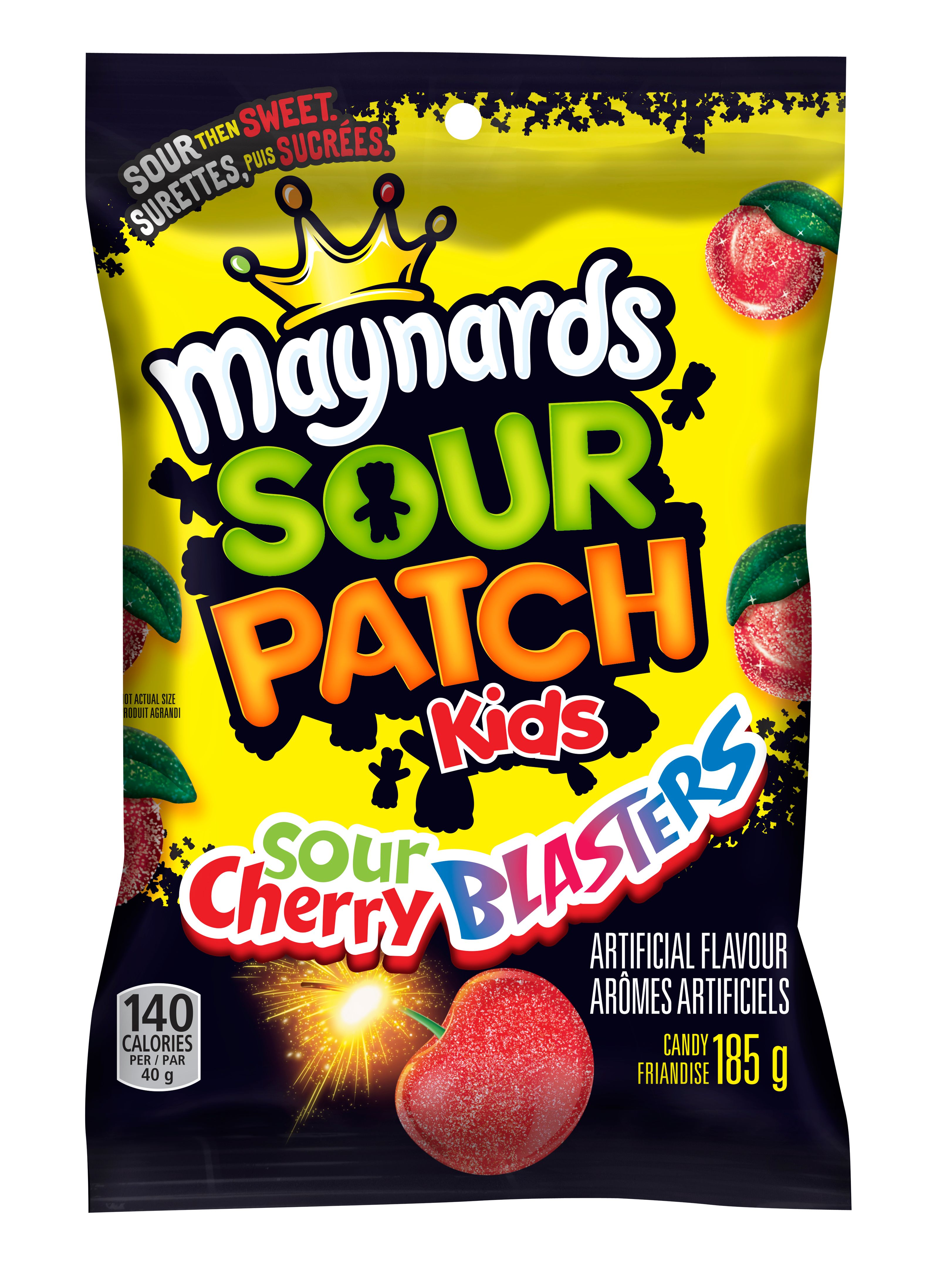 Maynards Sour Cherry Blasters Candy, 185g-thumbnail-0