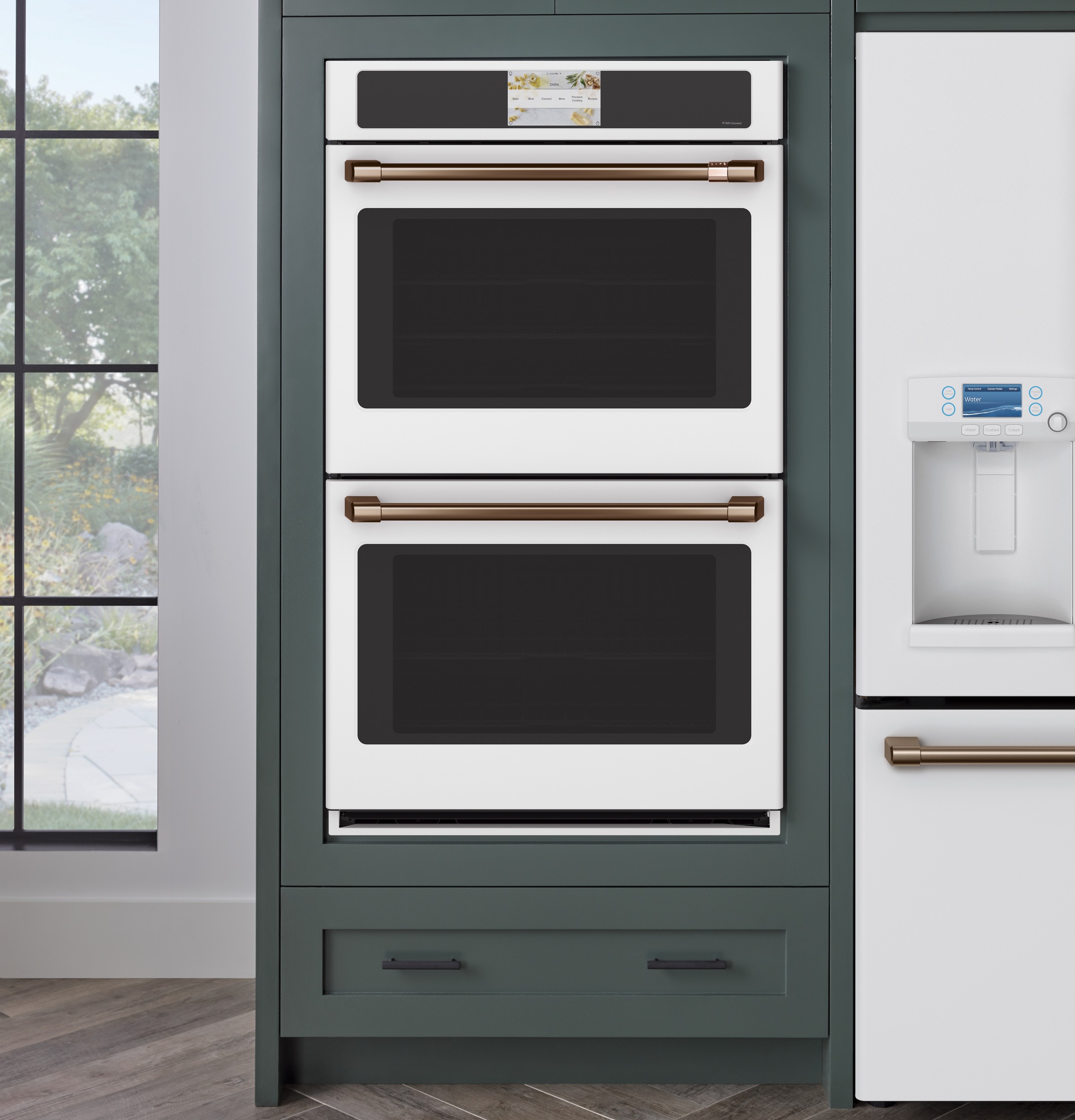 30" Width — Dbl Elec — Slf & Stm Cln — Conv (Both) — 7" Full-Clr Tch LCD Scrn — 4x Roller Rck, Meat Prb — Prec Ckg, Hot-Air Fry, Stm-Assist — Connectable via built-in WiFi — Est Drop Date = JUN-26 view 6