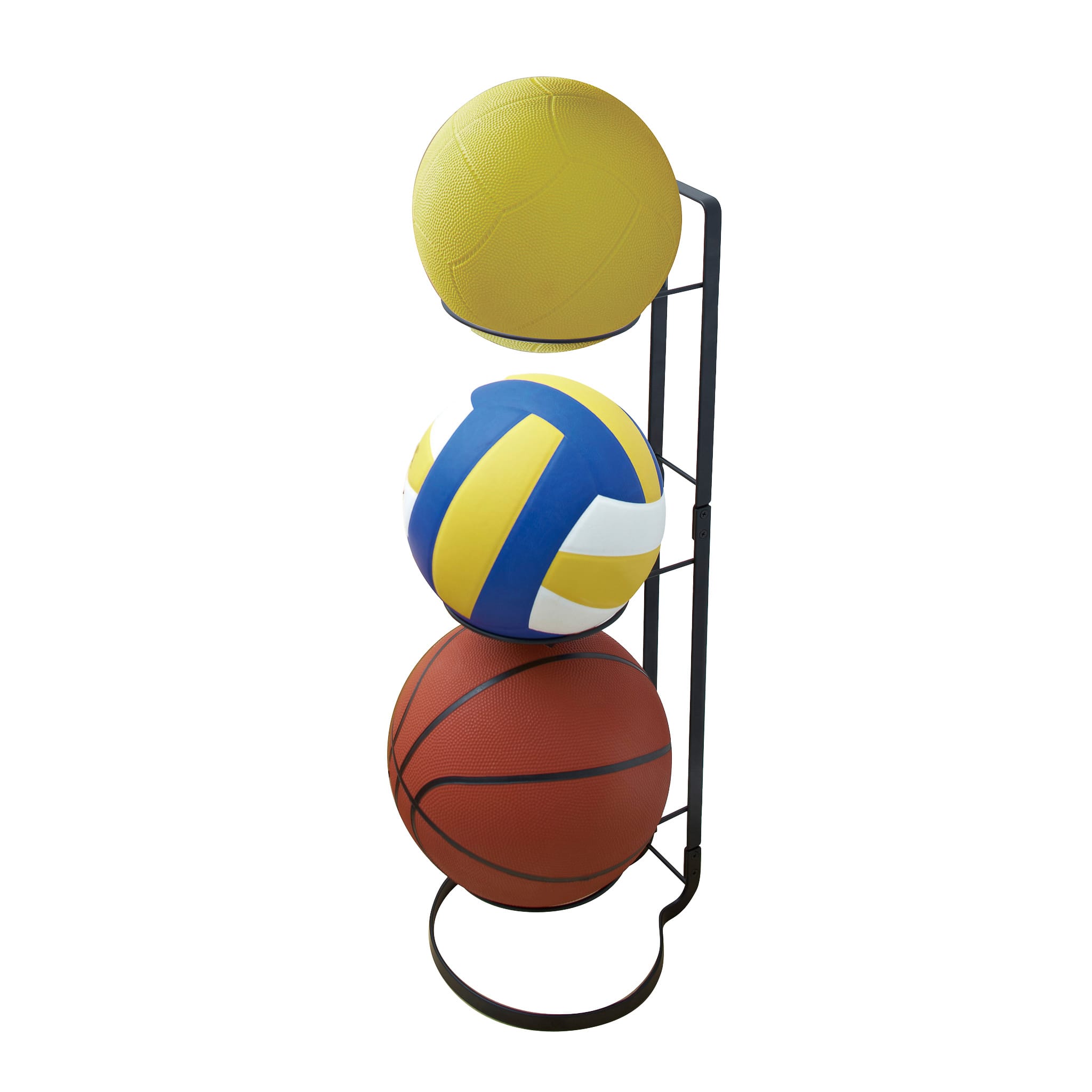 Ball Stand : Holds Up to Three Sports Balls