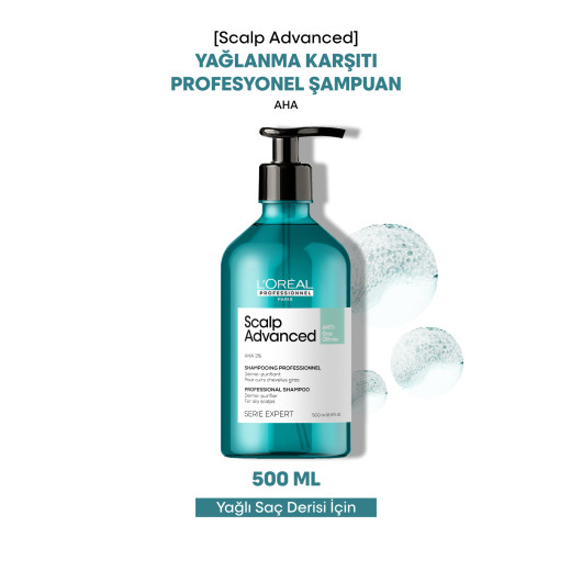 scalp advanced yağlanma karşıtı profesyonel şampuan