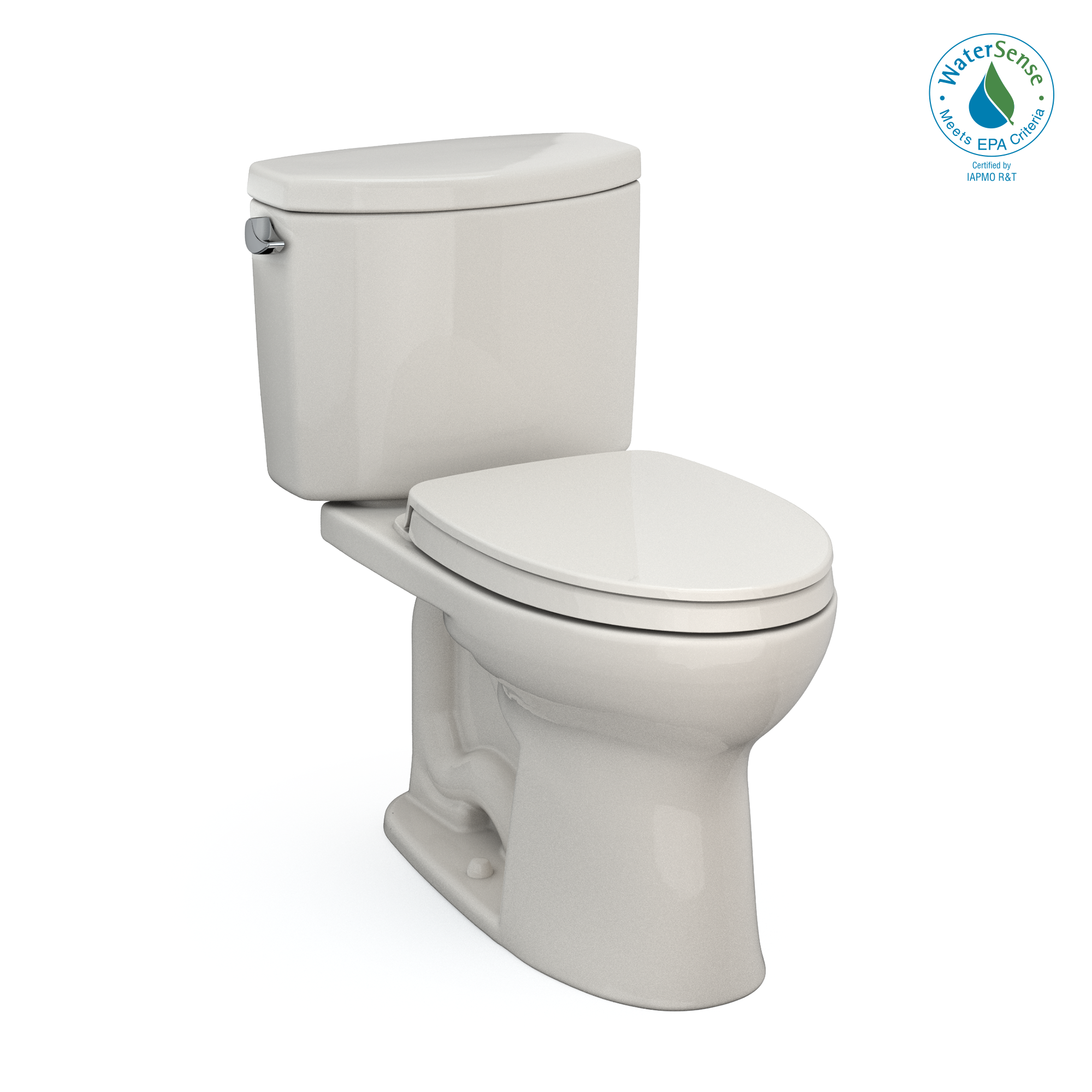 TOTO Drake II Two-Piece Elongated 1.28 GPF Universal Height Toilet with CEFIONTECT and SS124 SoftClose Seat, WASHLET+ Ready, Sedona Beige, Vitreous China|Plastic, MS454124CEFG#12